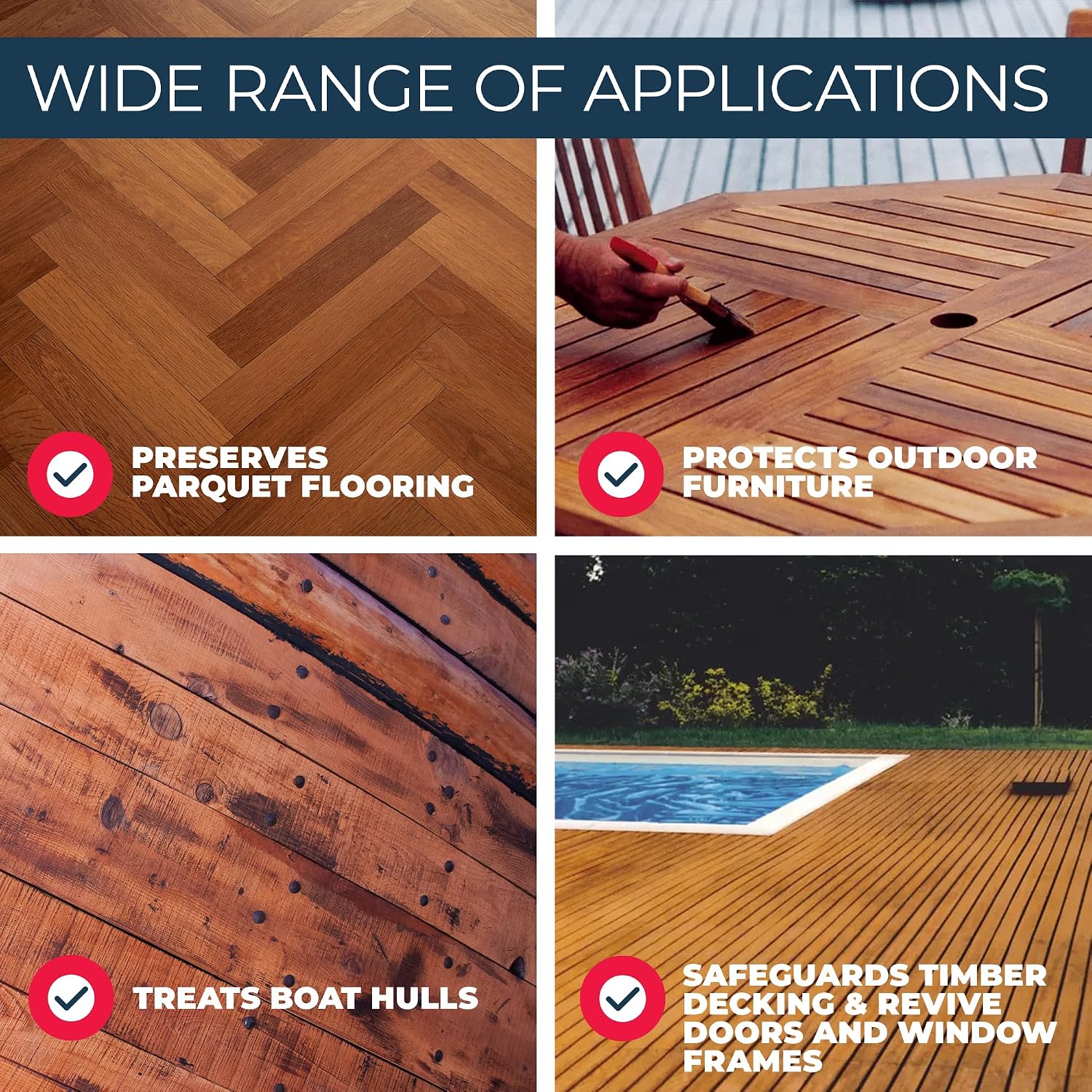 Owatrol D1 Penetrating Wood Oil for Exterior - Teak Oil for Outdoor Furniture - Deep Protection, Restores Natural Oils, Clear Matte Finish, Wood Stain