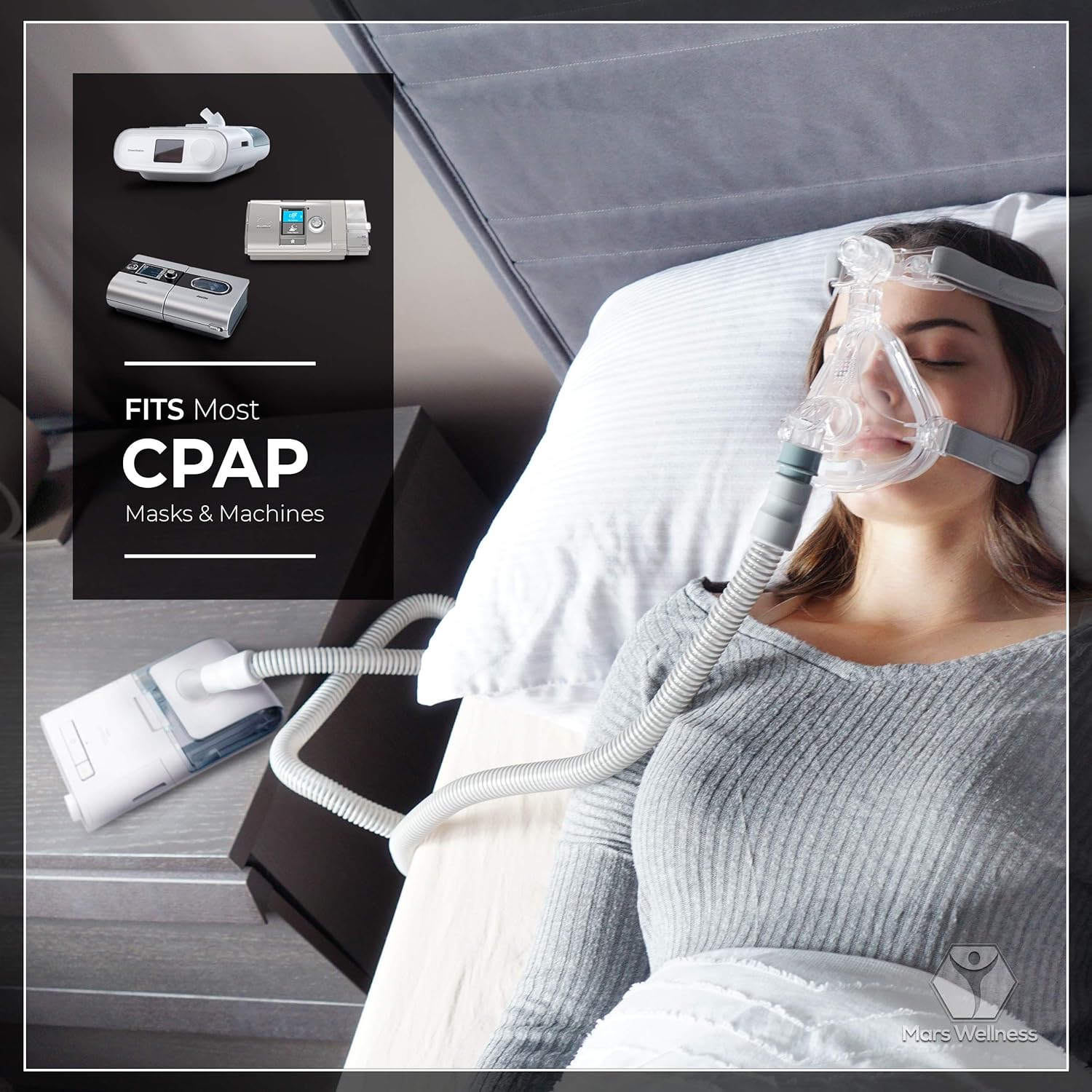 CPAP Hose Universal - 6 Foot (72") - USA Made -Compatible with All Machines | Quality CPAP Supplies - 1 Pack