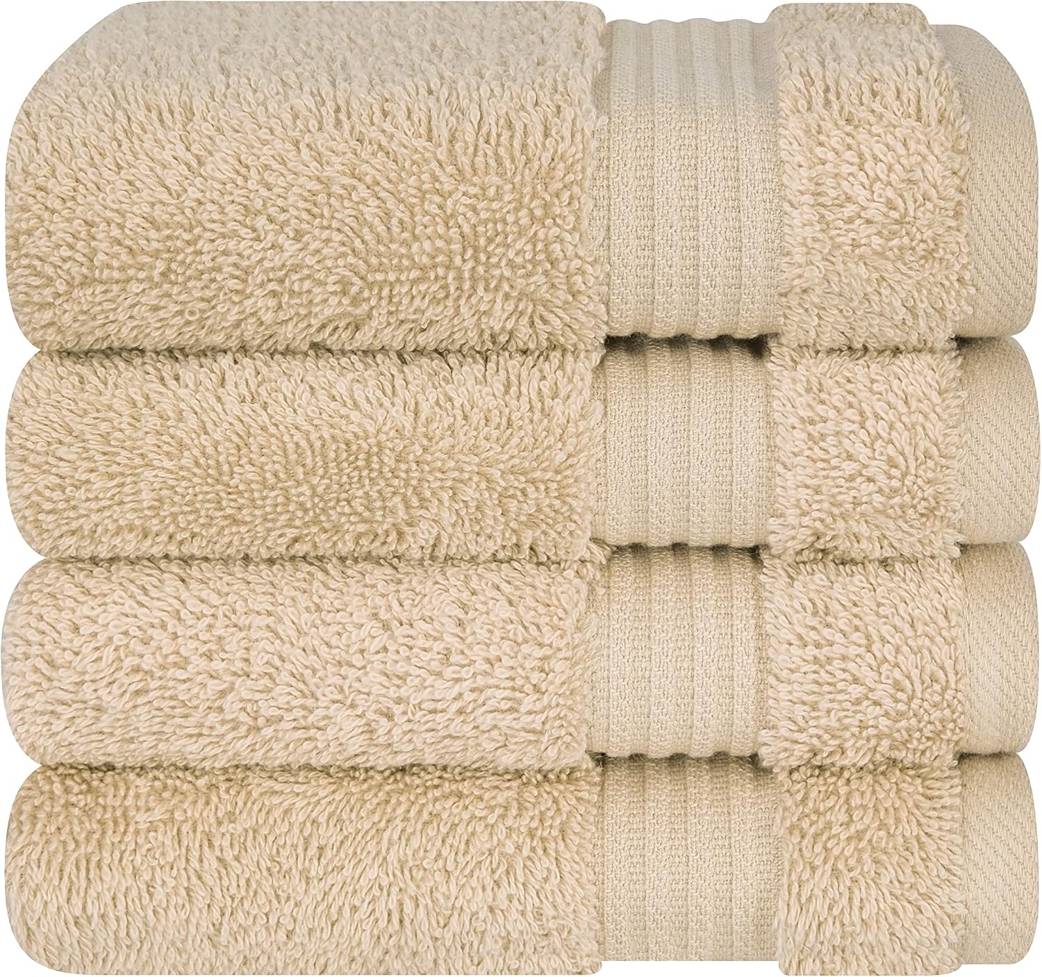Cotton Paradise Towel Set of 6, 2 Bath Towels, 2 Hand Towels and 2 Washcloths Towels for Bathroom Sets, Smoke Gray
