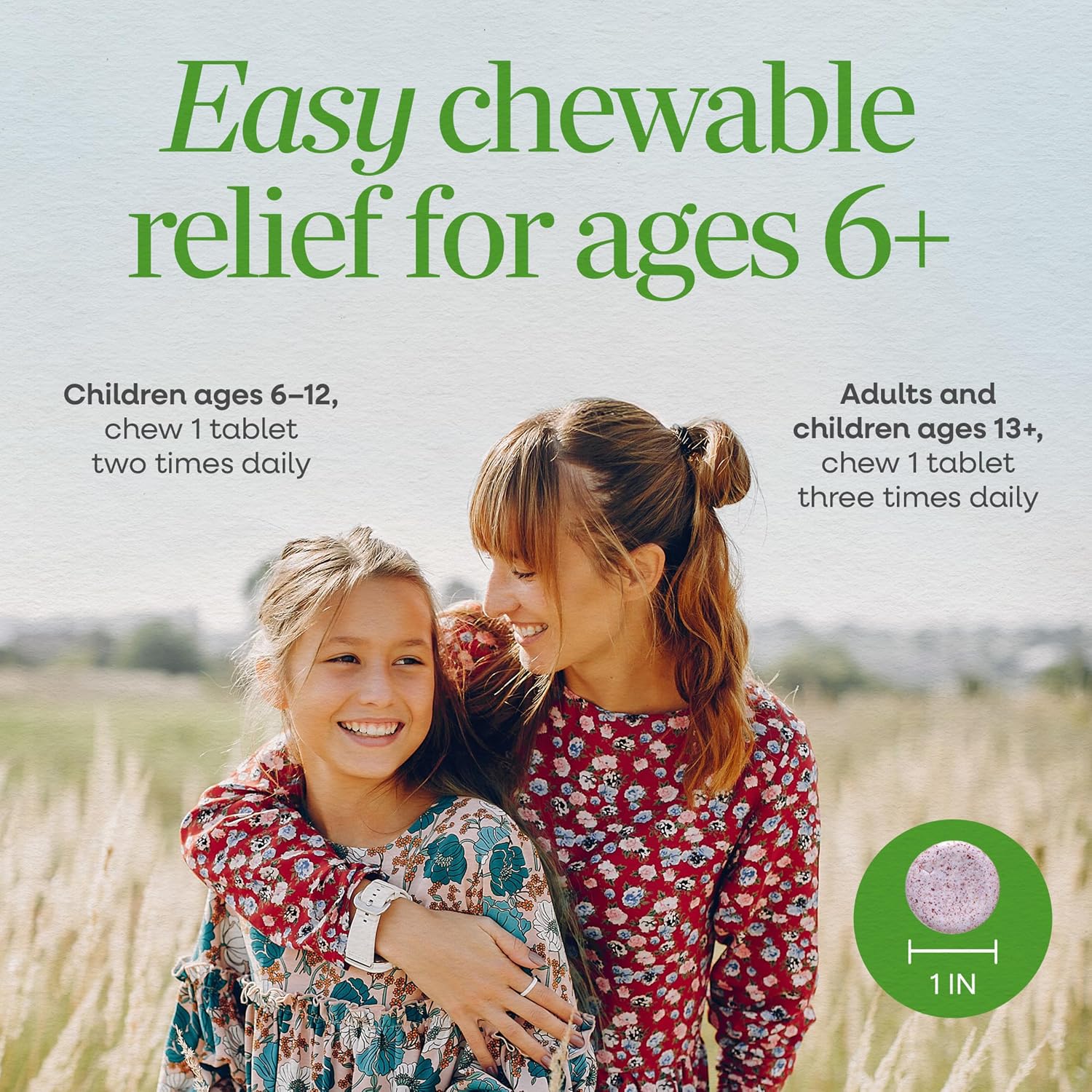 Nature's Way Umcka Allergy & Sinus Relief Chewables, Cherry, 20 ct | Non-Drowsy, Homeopathic, Allergy Relief for Sinus Pressure, Congestion