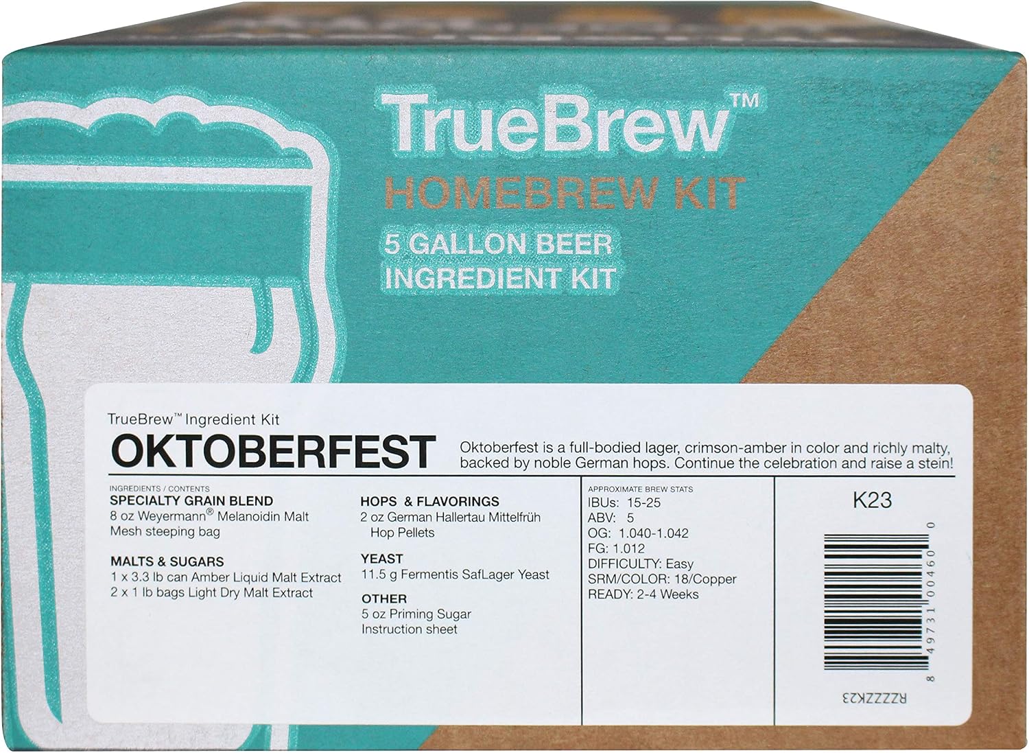 JI-JHQY-CYU0 True Brew Oktoberfest Home Brew Beer Ingredient Kit (1 Unit)