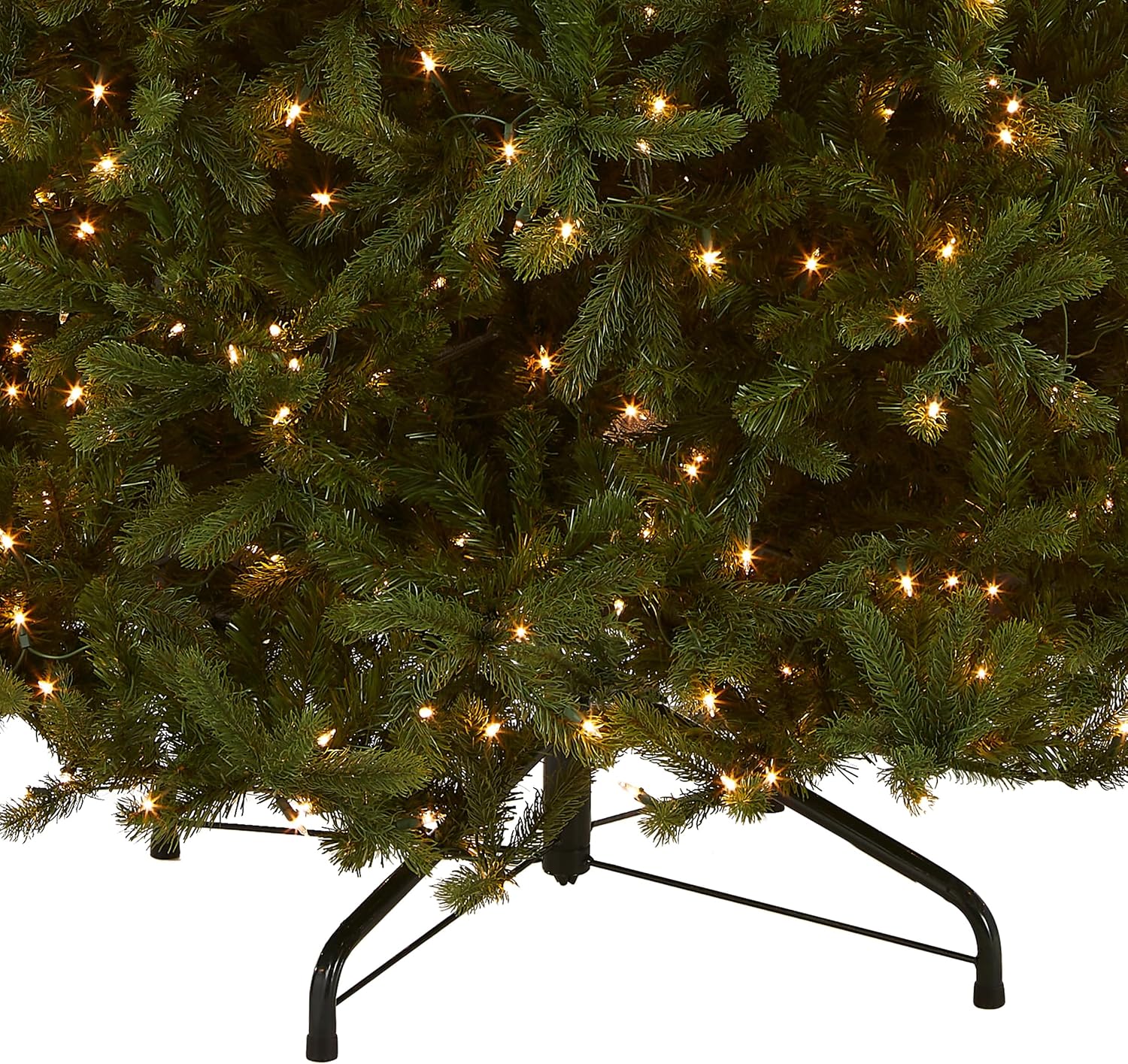 National Tree Company 7.5ft Pre-Lit Downswept Douglas Fir Christmas Tree | 750 Clear Lights, 1,867 Tips, Includes Stand, Artificial, Green