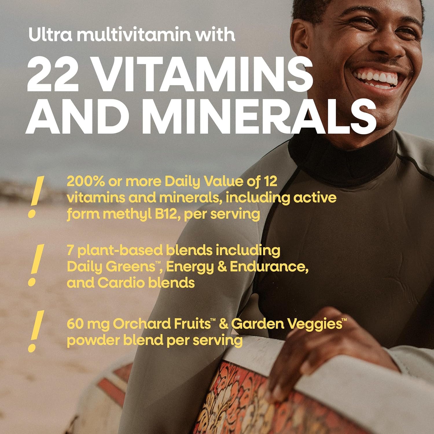 Nature's Way Alive! Men’s Daily Ultra Potency Multivitamin Tablets, 60 ct | Complete High Potency Men’s Daily Vitamin Promotes Heart & Muscle Function*, B-Vitamins, Zinc and Antioxidants