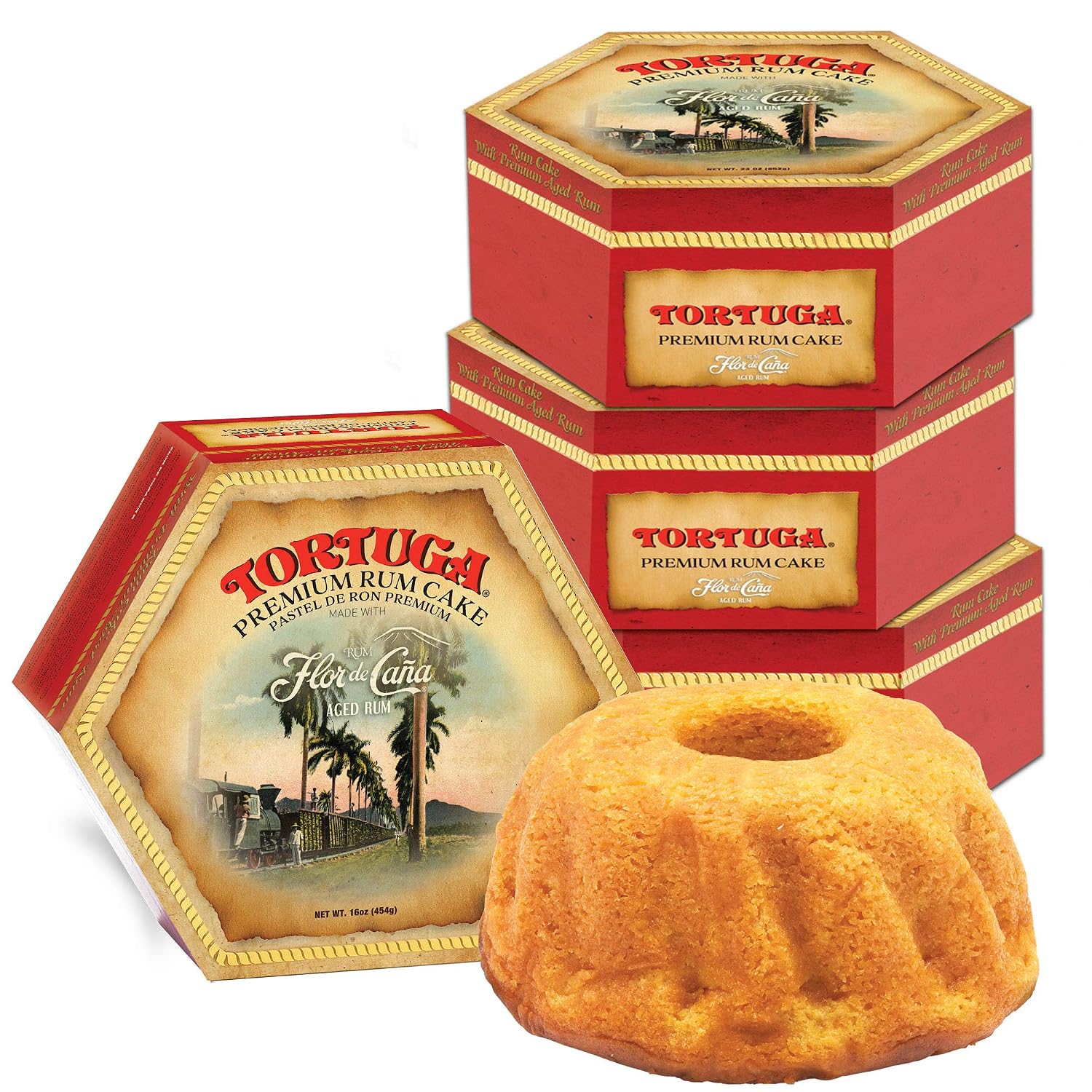 TORTUGA Provenance Rum Cake Variety Pack – 4 oz. - 6 Pack - The Perfect Premium Gourmet Gift for Stocking Stuffers, Gift Baskets
