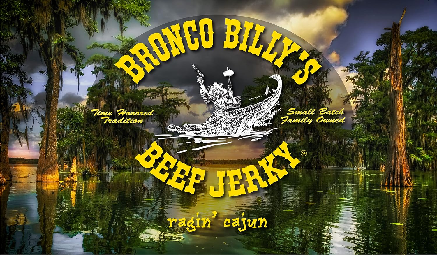 Bronco Billy's Beef Jerky Hickory Smoked Old Country Half Pound Resealable Bag