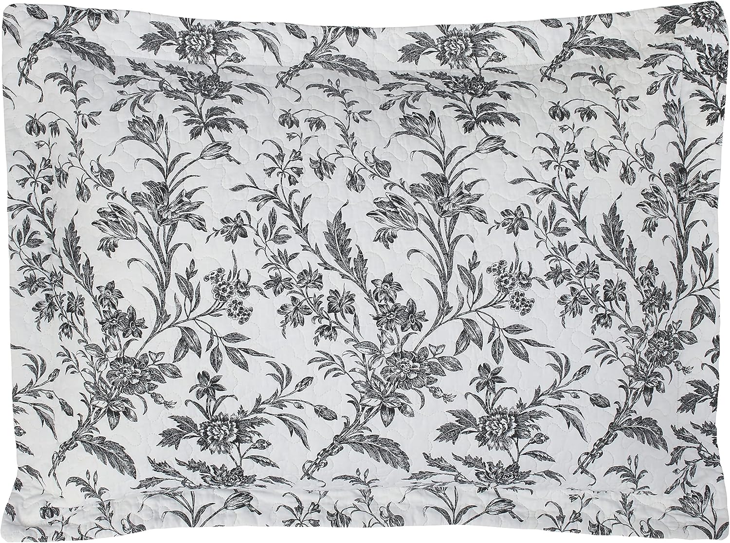 Laura Ashley – Queen Quilt Set, Soft & Lightweight Toile Bedding with Matching Shams, Reversible Floral Room Decor, College Dorm Room Essentials (Amberley Blue)