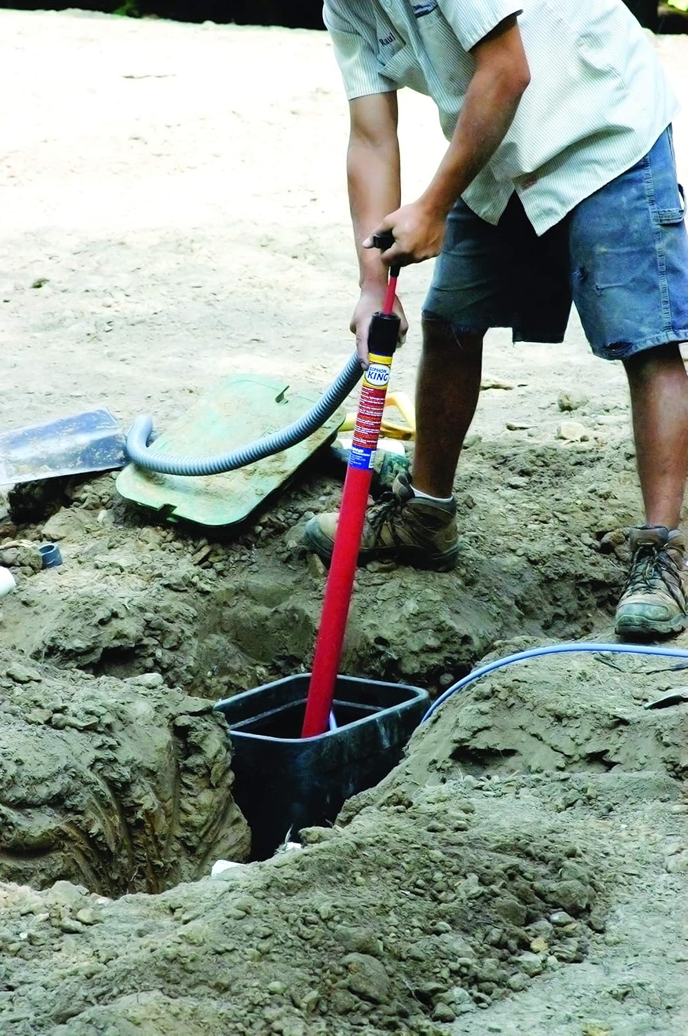 nVent KING INNOVATION 48036 Siphon King 36 in Utility Hand Pump | 36 in Hose, Manual Water Transfer Pump for Drainage, Irrigation & Liquid Removal (Formerly: King Innovation)
