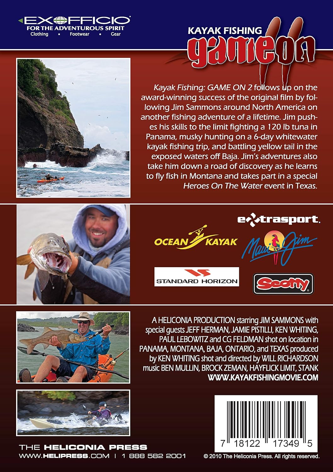 Kayak Fishing: Game On 2: Another Epic Fishing Adventure with Jim Sammons: Panama, Montana, Baja, Canada, Texas - Heliconia