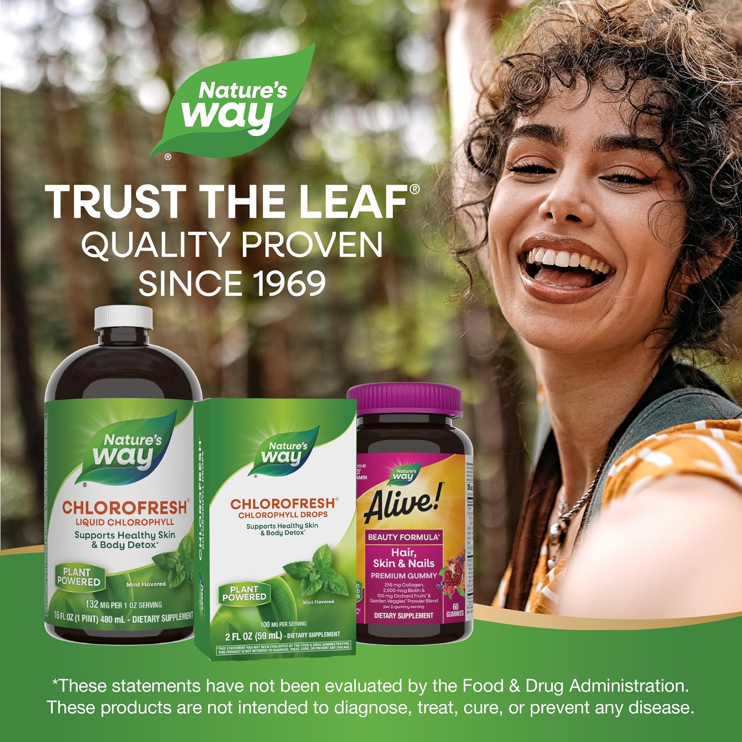 Nature's Way Chlorofresh Chlorophyll Drops, Mint Flavored, 2 Fl Oz | Supports Detox Pathways*, Liquid Chlorophyllin Copper Complex
