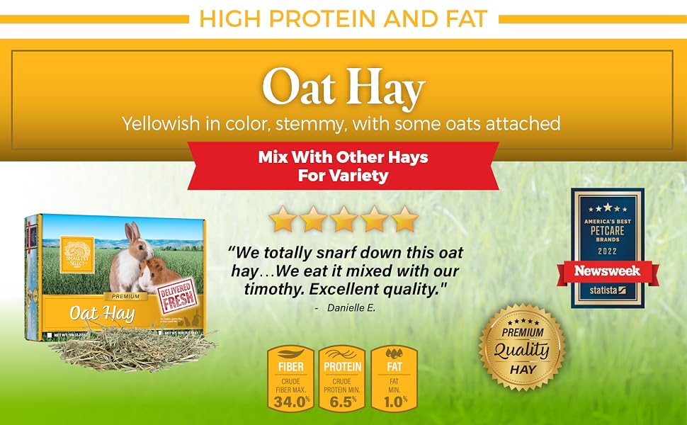 Mix with other hays for variety.