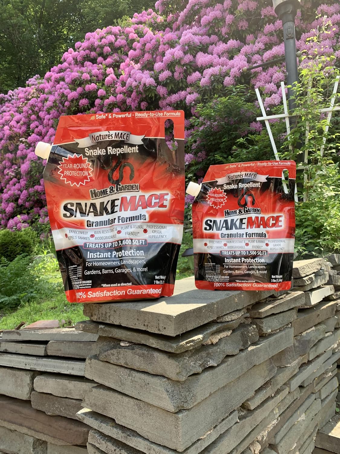 Nature's MACE Snake Mace Snake Repellent 48 oz Granules | Snake Repellent Granules for Yard, Outdoor Use, Keep Away Reptiles, Home, Garden, Granular Deterrent, Plant Friendly.