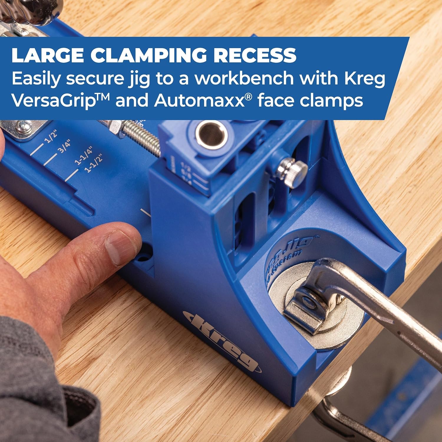 Kreg K4 System - With R3 Jig, Drilling Guide & Dust Collection - Adjustable