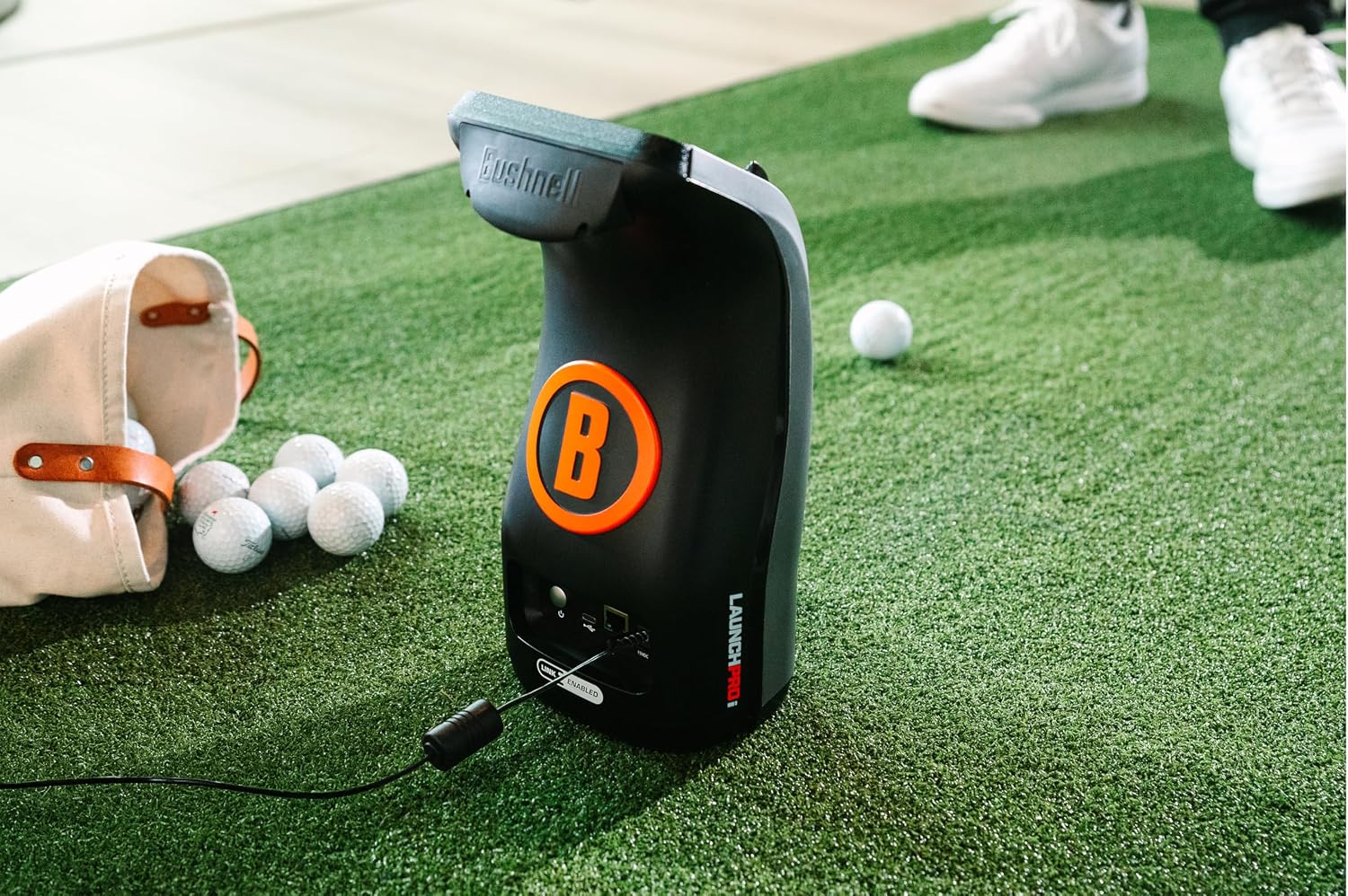 Bushnell Golf Launch Pro i - Circle B Edition Launch Monitor | Tour-Level Accuracy, Camera-Based Measurement, Indoor Use
