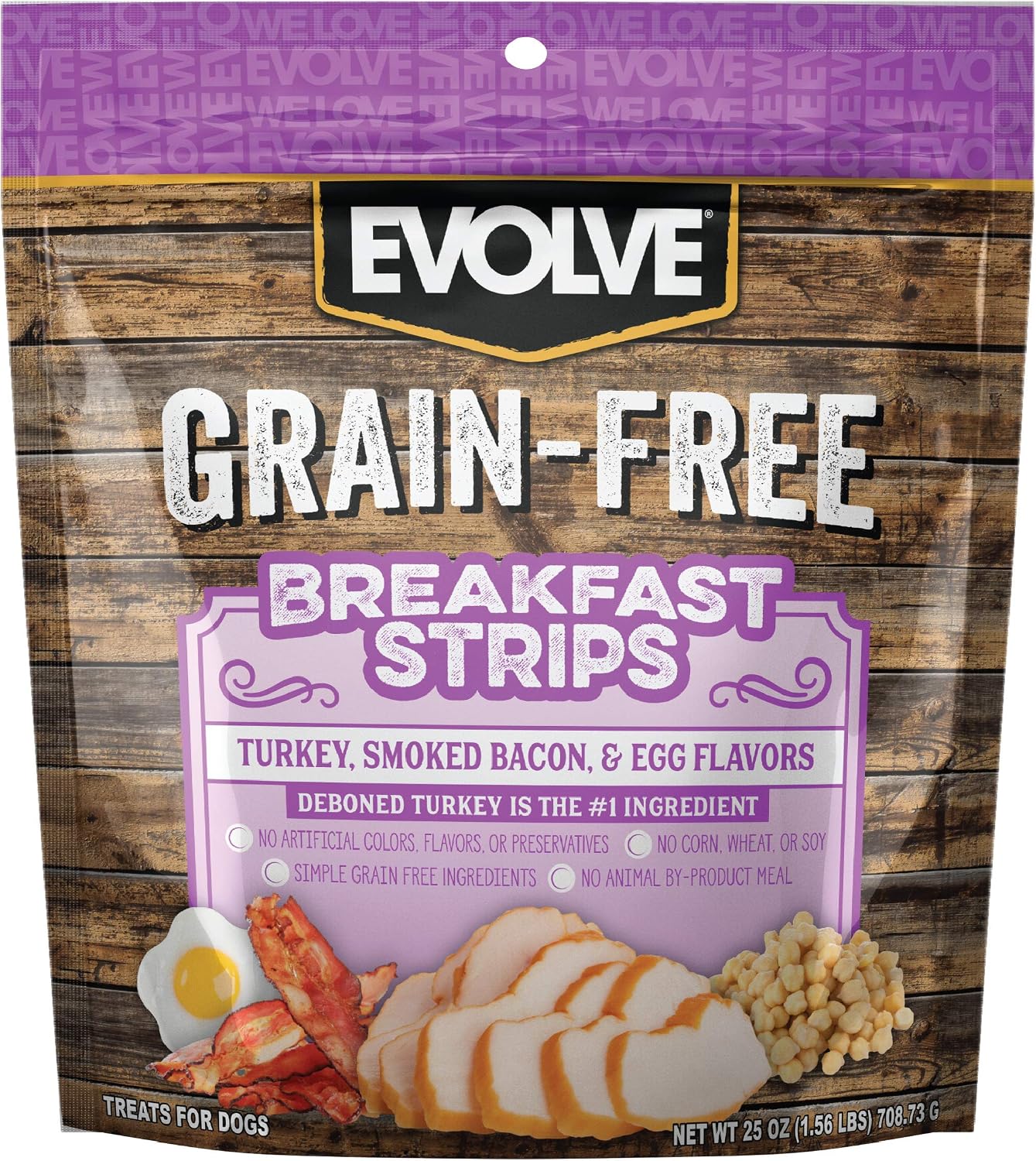 Evolve Grain Free Salmon and Sweet Potato Jerky Bites Dog Treats