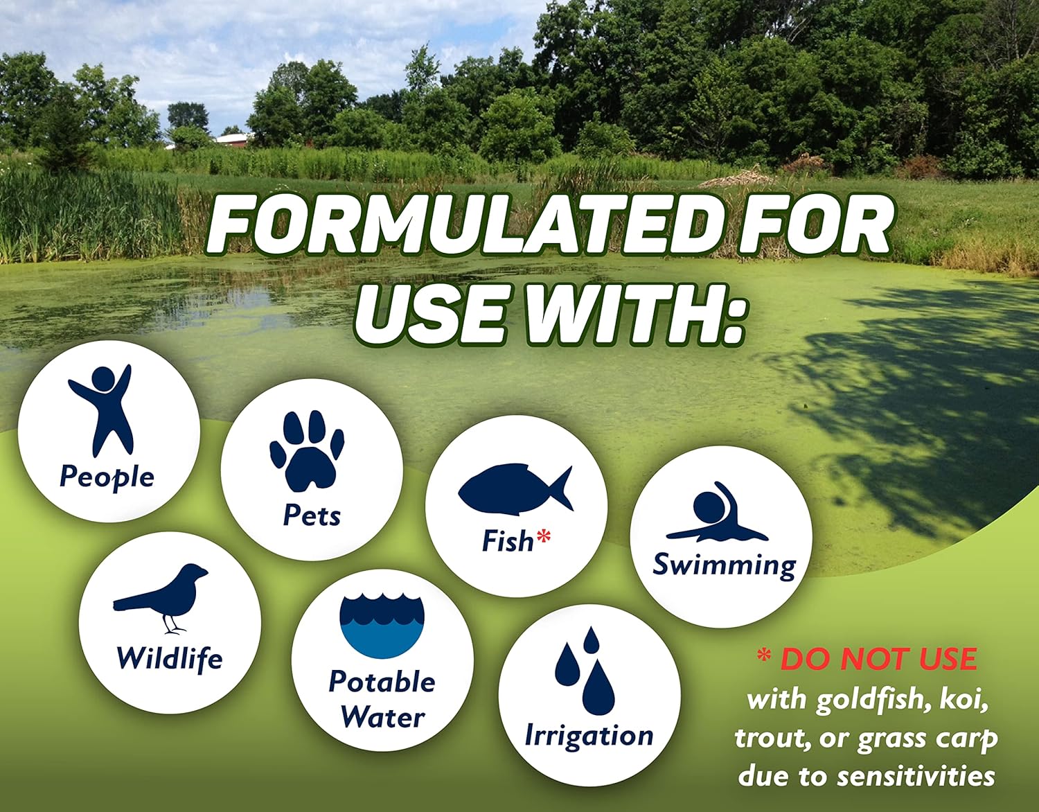 Crystal Plex - Lake and Pond Algaecide Treatment - Liquid Copper Algaecide Kills and Prevents Various Types of Algae (Planktonic, Filamentous