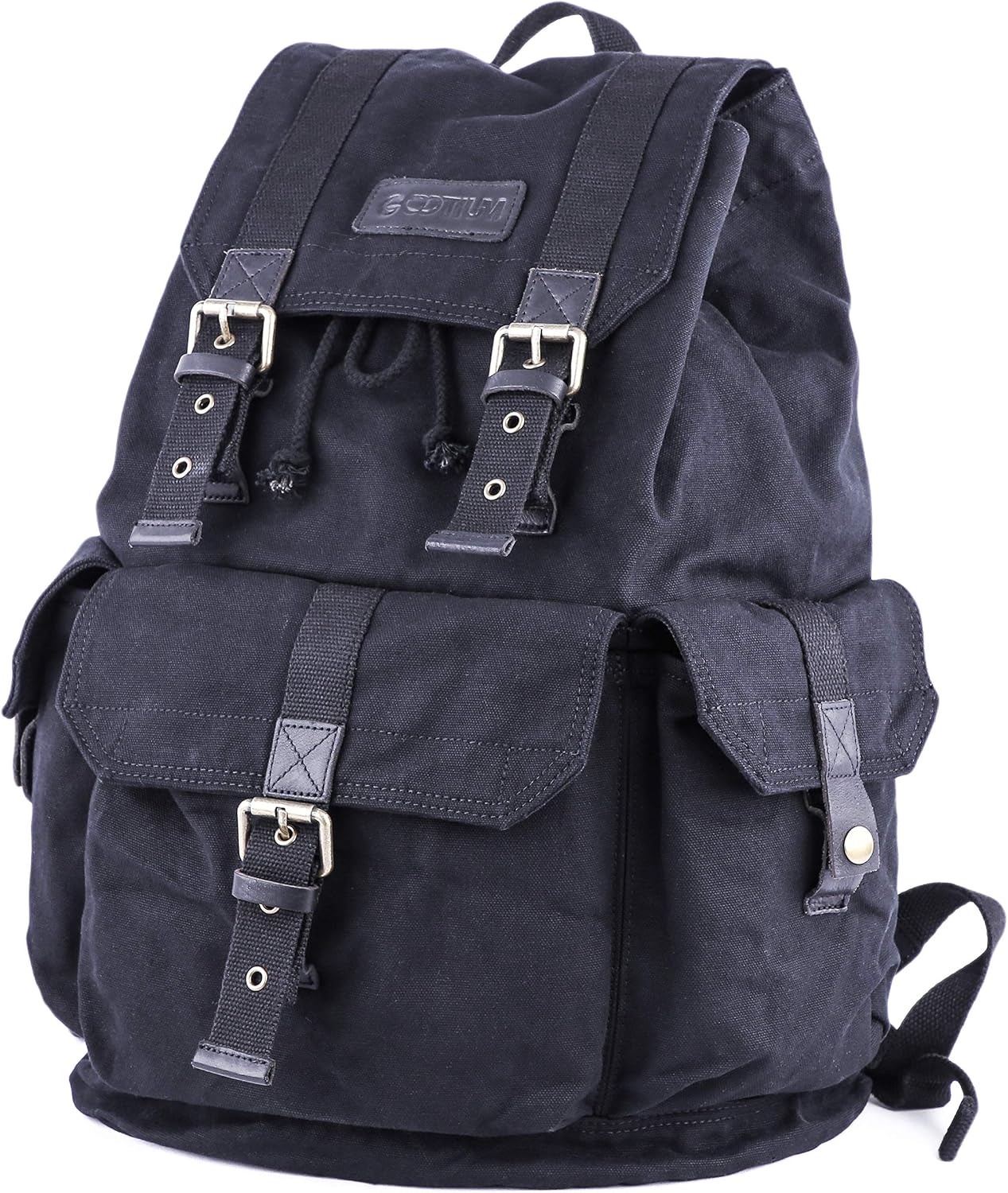 GOOTIUM 21101AMG Specially High Density Thick Canvas Backpack Rucksack, Field Tan, Large