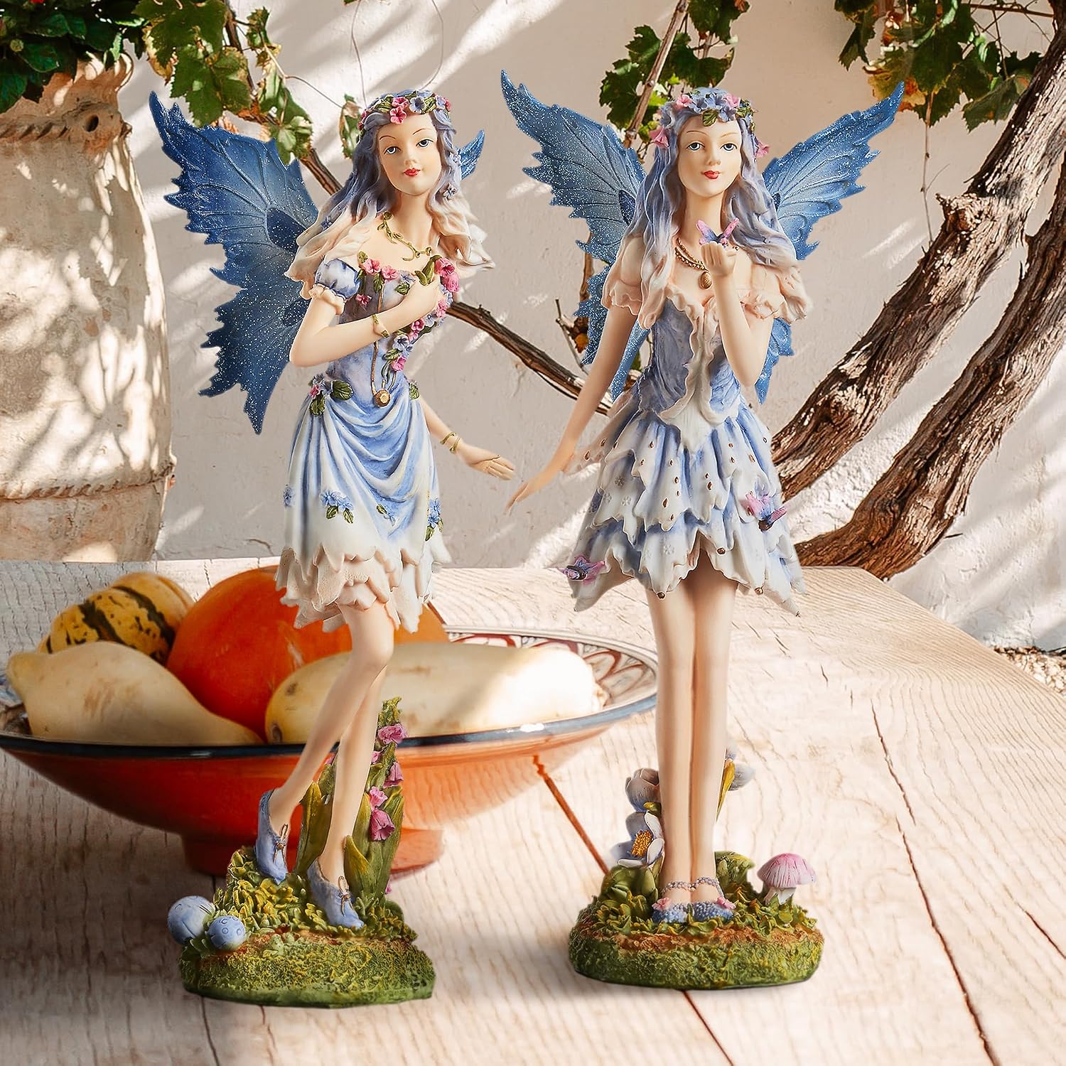 Design Toscano Fairy of Hopes and Dreams Garden Statue by Artist Cecelia 11"Wx11"Dx22"