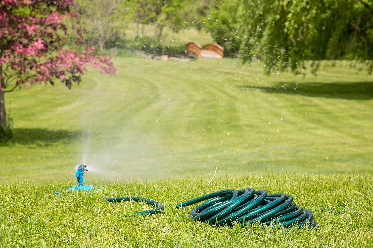 Swan Products Fairlawn Light Duty Water Saver Chore Garden Hose 25 ft x 1/2", Green