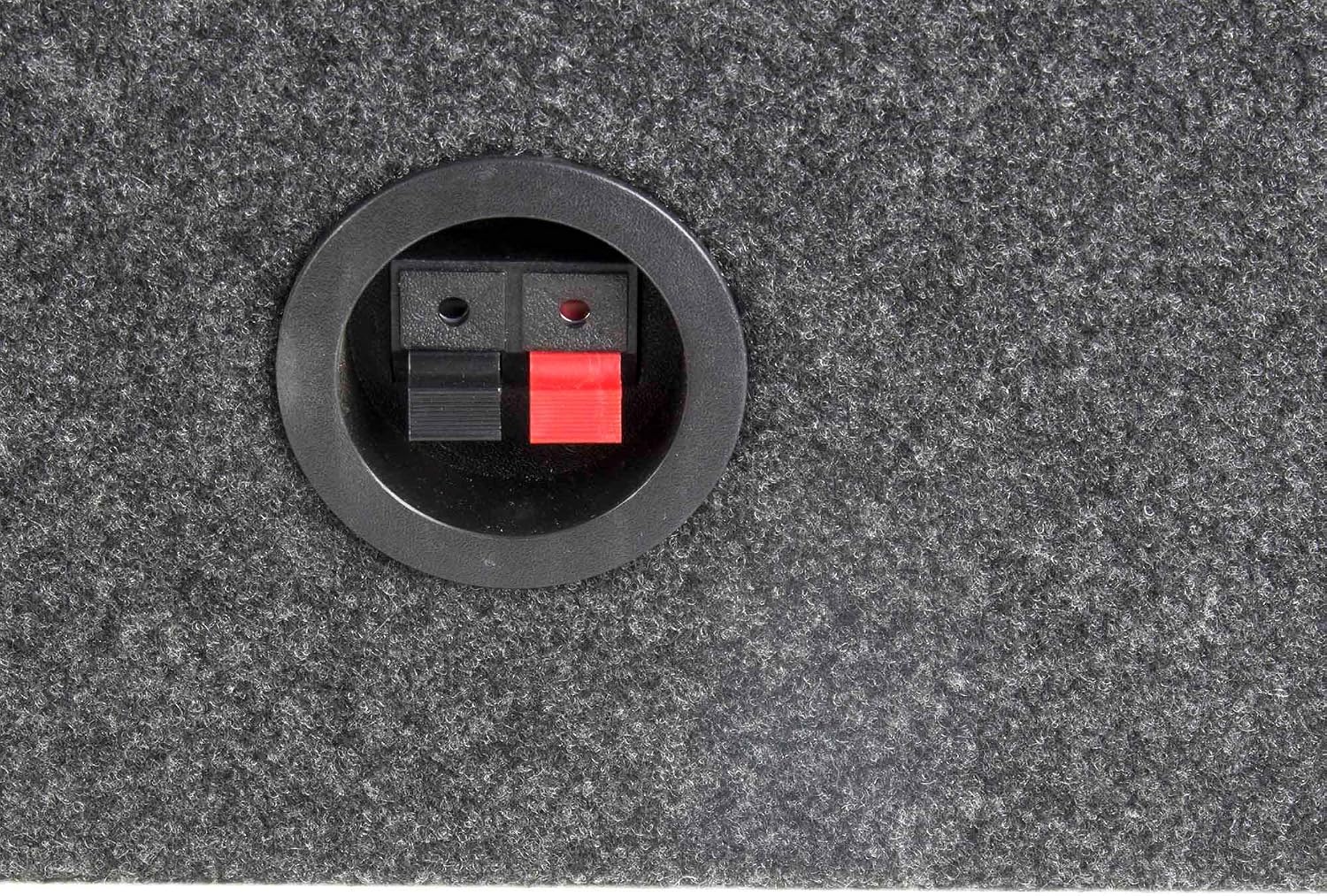 QPower QTW12 Single 12" Sealed Car Audio Subwoofer Sub Box Enclosures, Pair