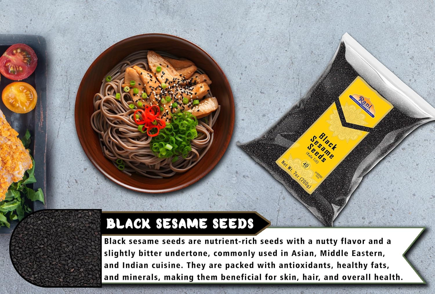 Rani Sesame Seeds Whole Brown, Raw (Till) 28oz (800gm) ~ All Natural | Gluten Friendly | NON-GMO | Vegan | Indian Origin