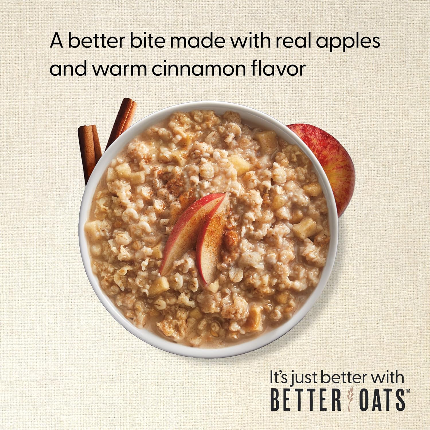 Better Oats Steel Cut Maple & Brown Sugar Oatmeal, 15.1 oz Box, 6 Pack | Instant Breakfast With Flax Seeds & Natural Flavors, Good Source Of ALA Omega-3, Individual Packets, Heart Healthy
