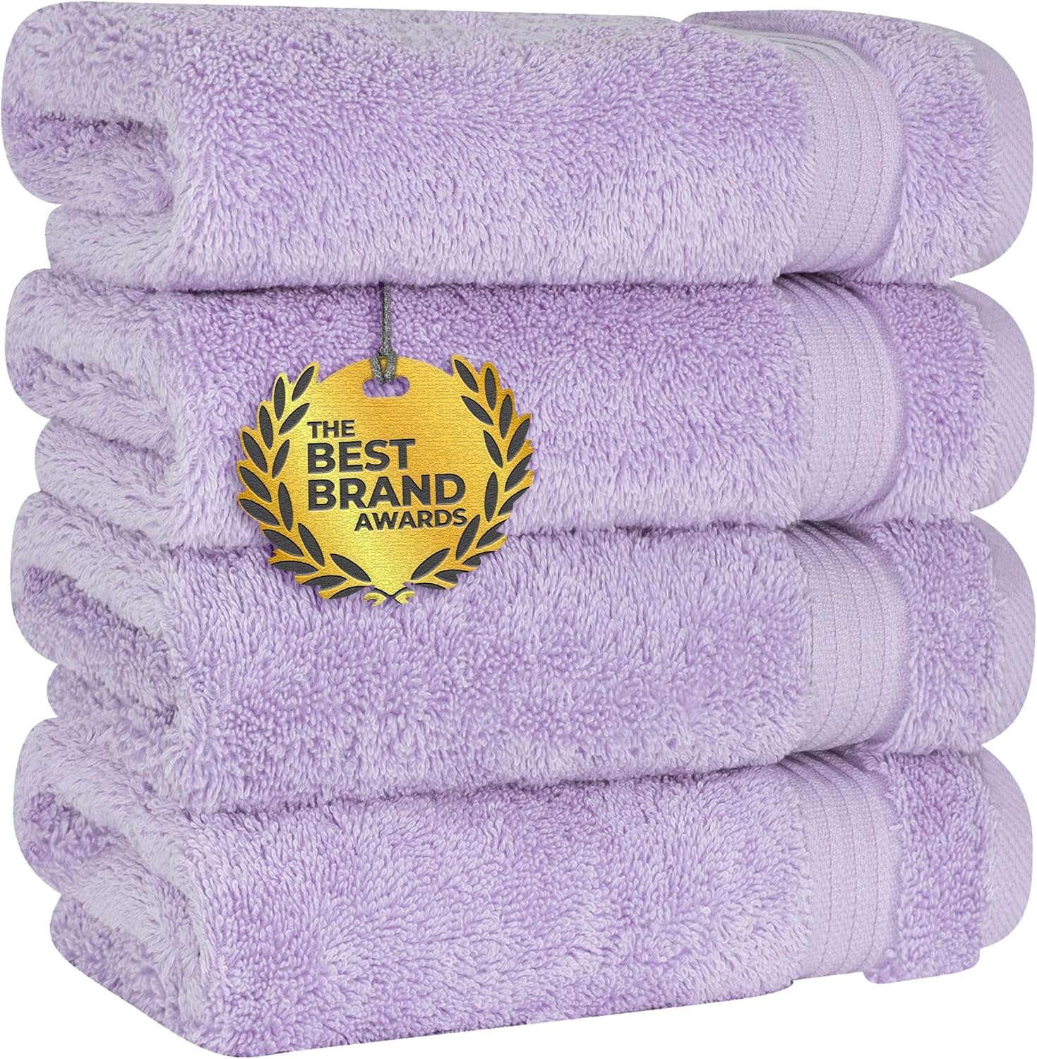 Cotton Paradise Towel Set of 6, 2 Bath Towels, 2 Hand Towels and 2 Washcloths Towels for Bathroom Sets, Smoke Gray
