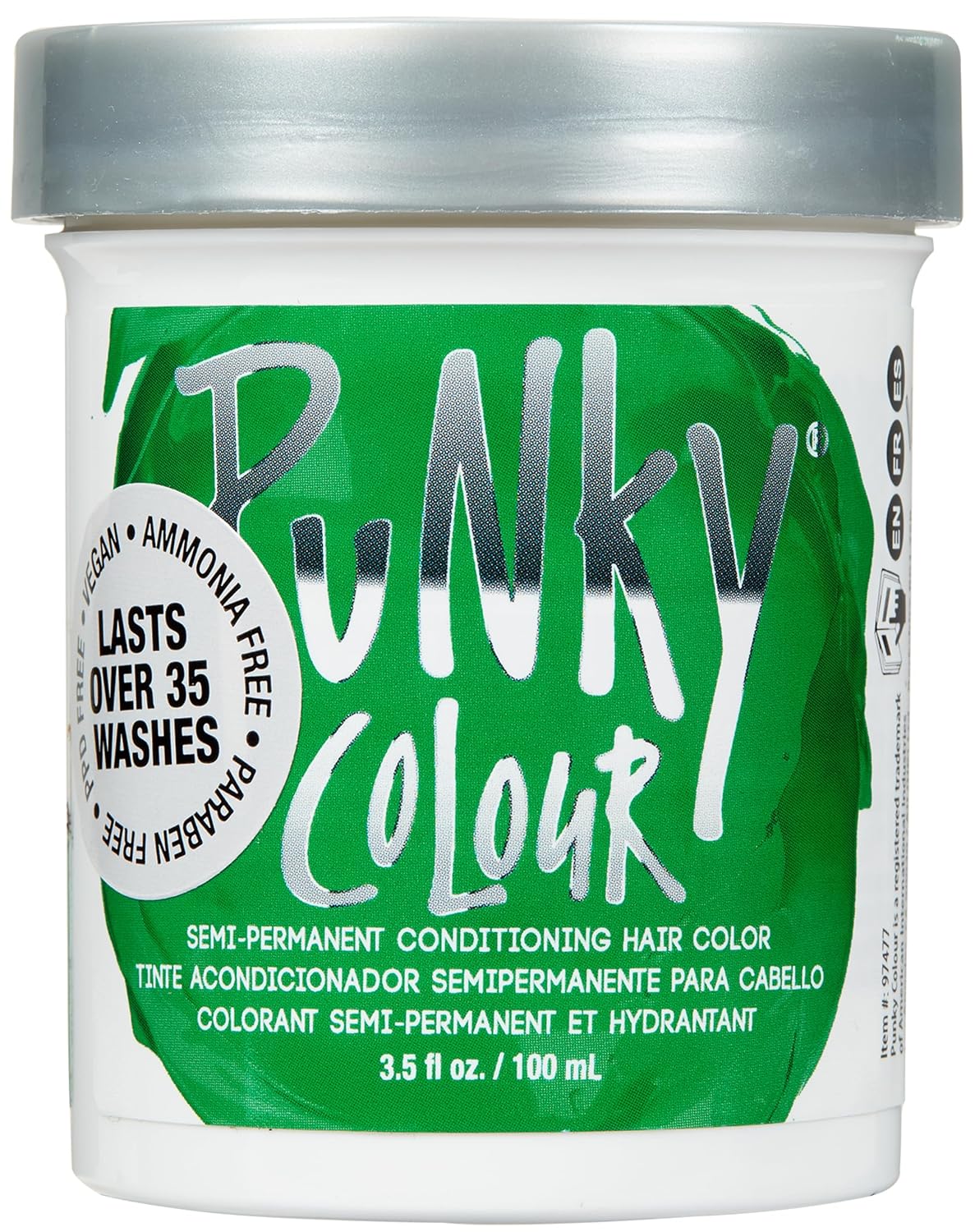 Punky Colour Flamingo Pink Semi Permanent Hair Color – Vibrant Pink Hair Dye, Vegan & Cruelty-Free Conditioning Formula, Lasts Up to 35 Washes, 3.5 fl oz