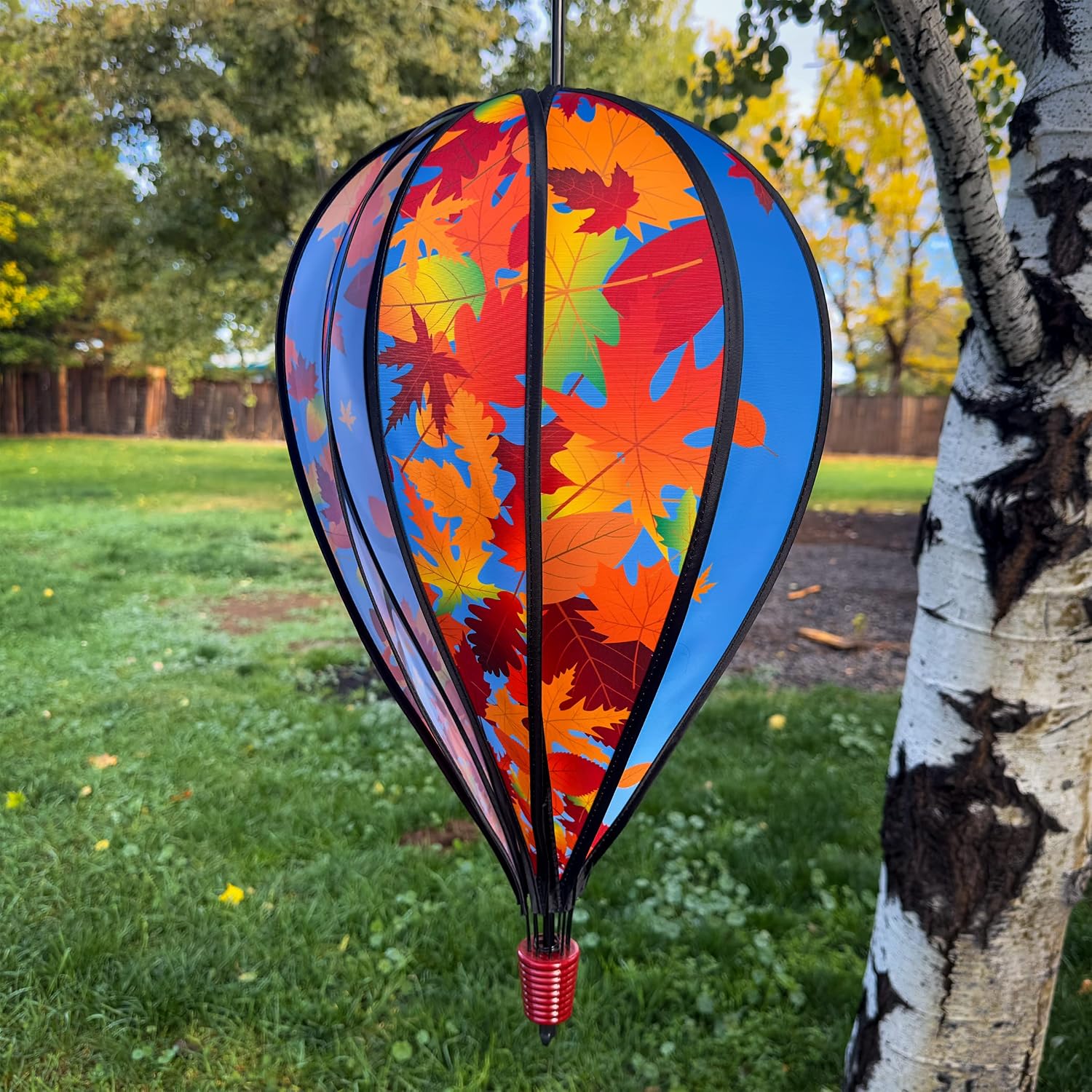 In the Breeze 0990 USA Flag 10-Panel Hot Air Balloon Wind Spinner