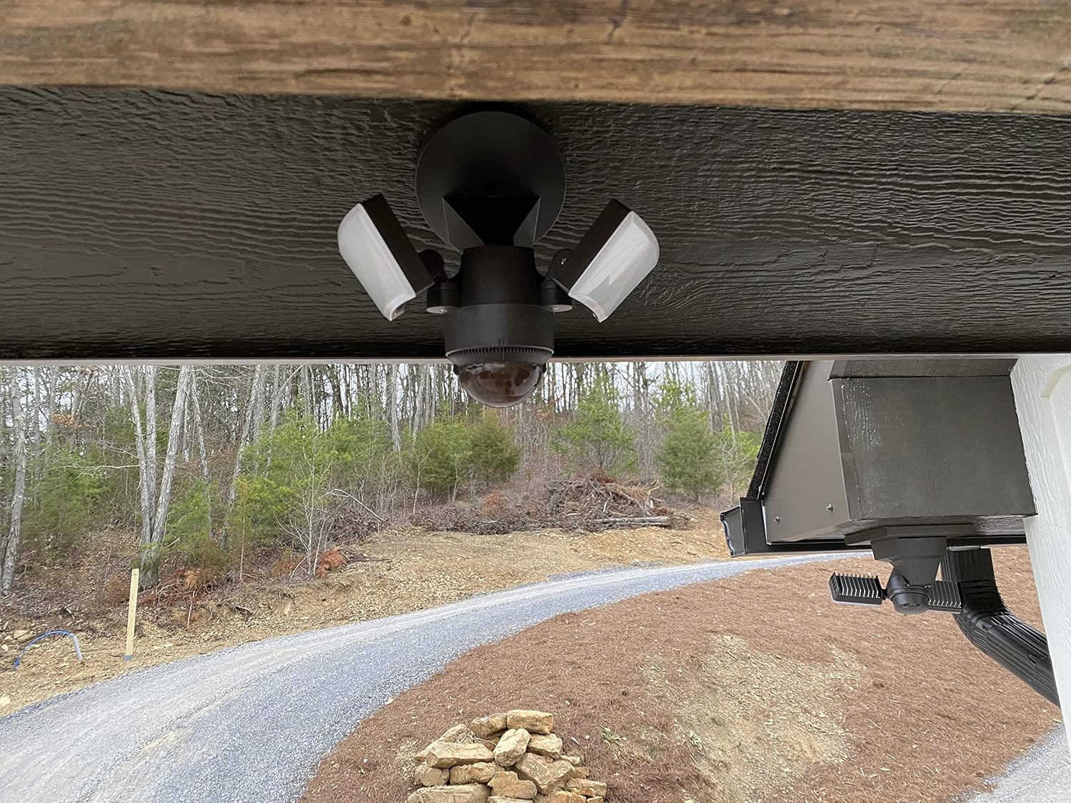 LED Outdoor Motion Sensor Security Floodlight – 1100 Lumens, 180° Detection, Weatherproof Design, Versatile Eave or Wall Mounting, Exit Detection