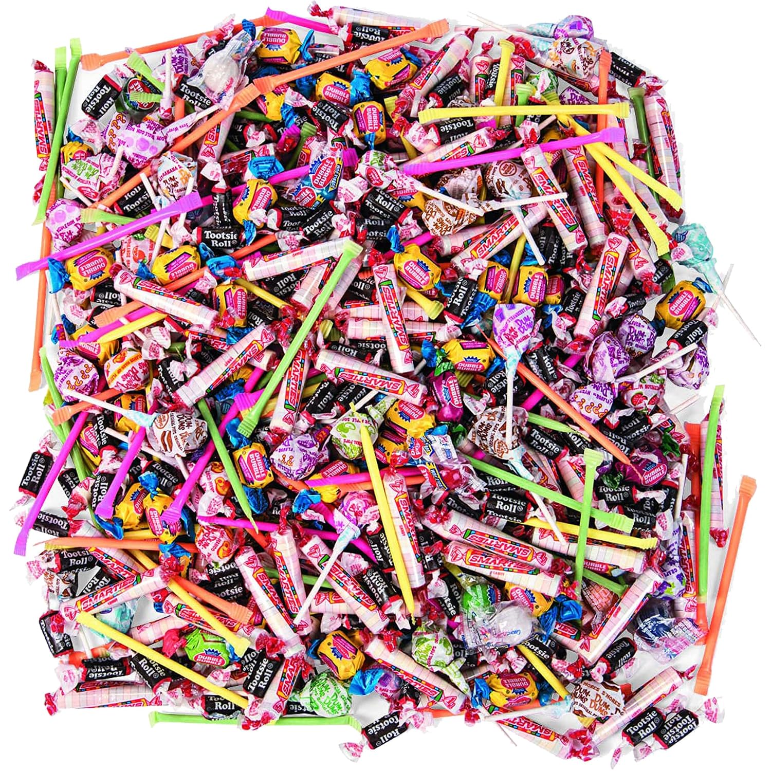 Fun Express Bulk Candy Variety Pack, 9 lb, 1000 Pcs | Individually Wrapped, Assorted Candy Mix, For 4th of July, Halloween, Piñata Filler