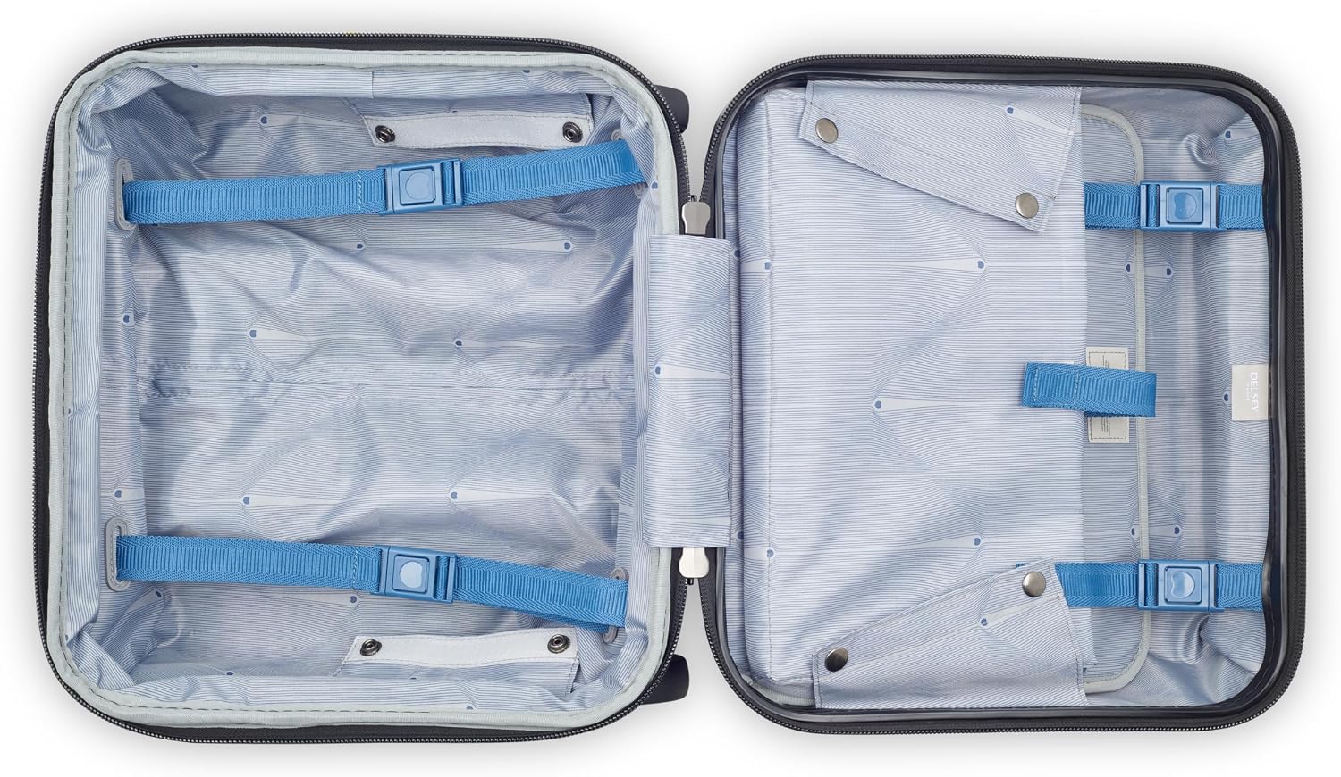 DELSEY PARIS Cruise 3.0, 20 Inch Carry-On Hardside Luggage, Deep Sea Navy | Expandable Suitcase, Lightweight 100% Polycarbonate Shell, Dual-Density Spinner Wheels, USB Port, TSA Lock