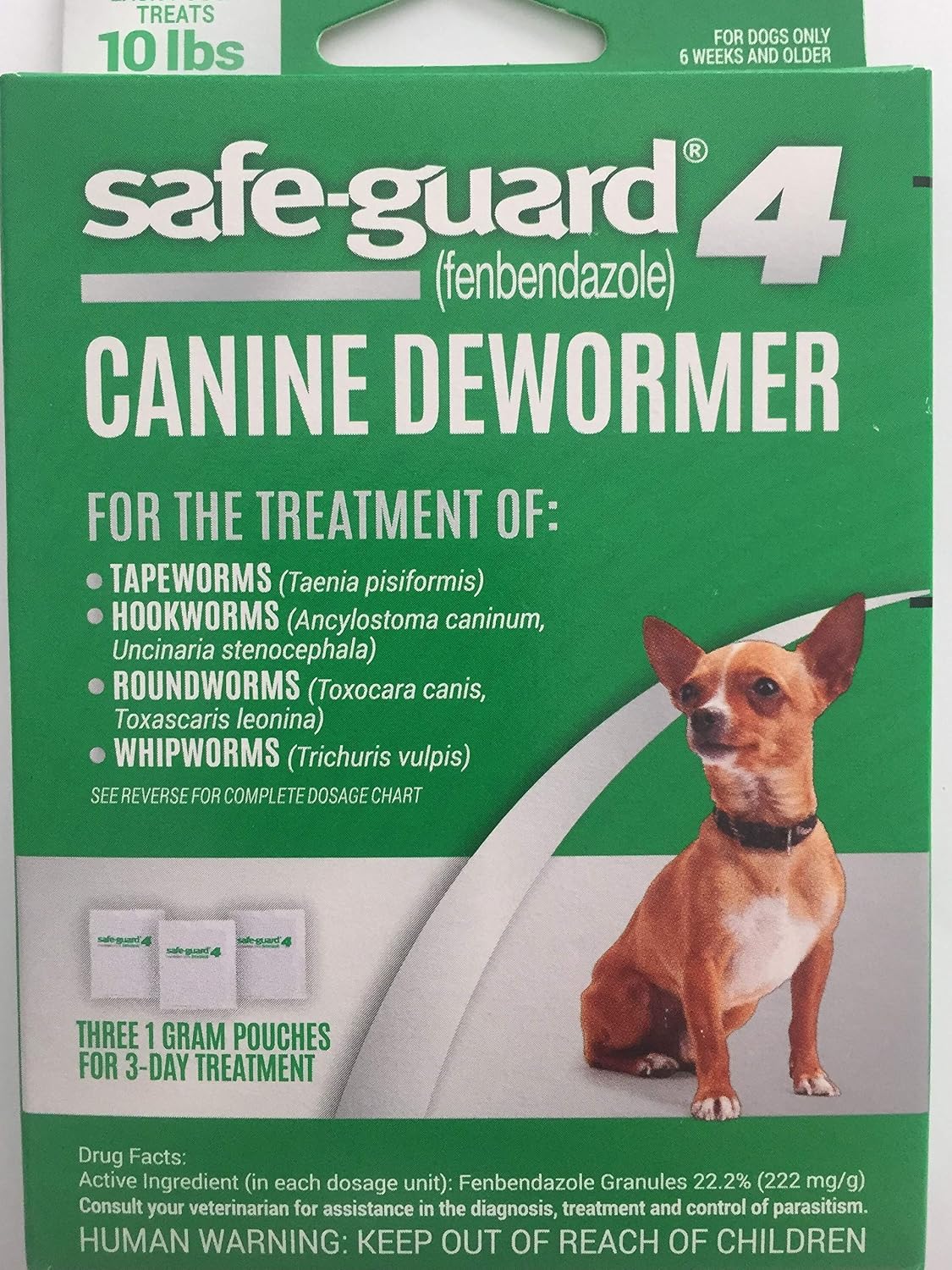 8 in 1 Safe-Guard 4 Dewormer for Small Dogs