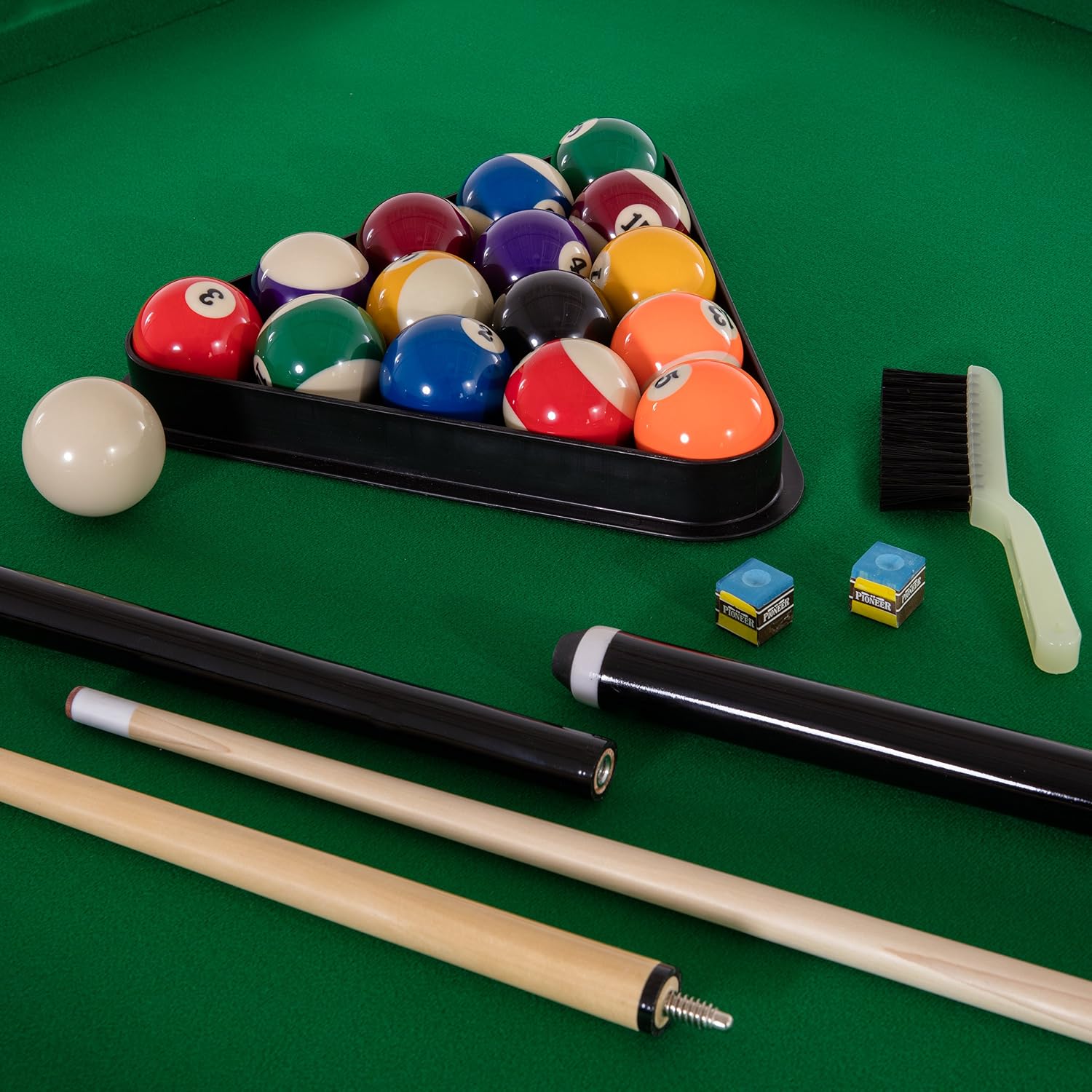 Triumph 3-in-1 Swivel Multi-Game Table – 84" Rotating Game Table with Air Hockey