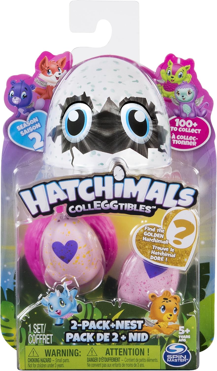 Hatchimals 6041329 "Colleggtibles 2 Pack + Nest - Season 2"