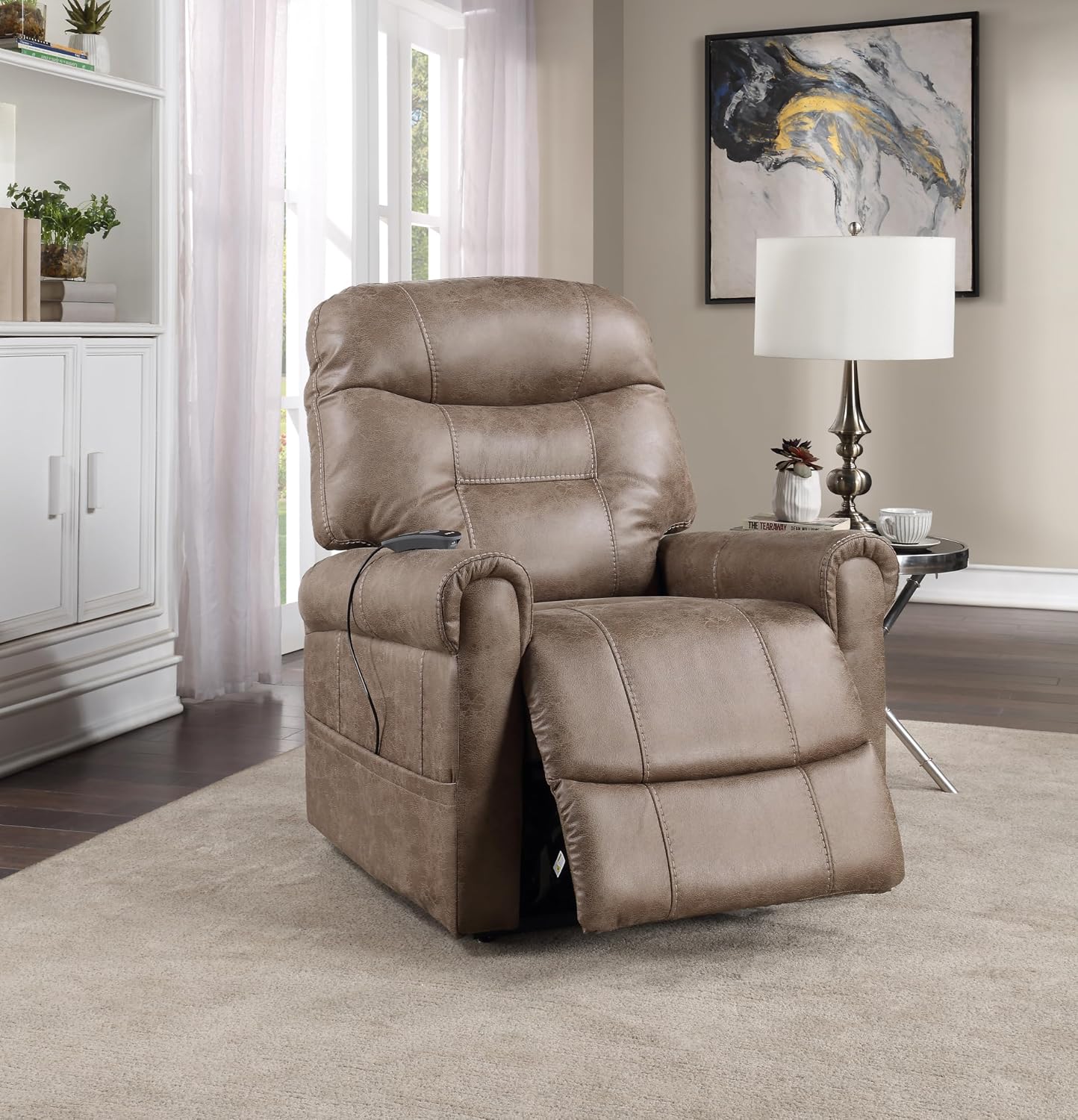 Steve Silver TT850C Ottawa Power Lift Chair w/Heat and Massage 33.5"x37"x43"