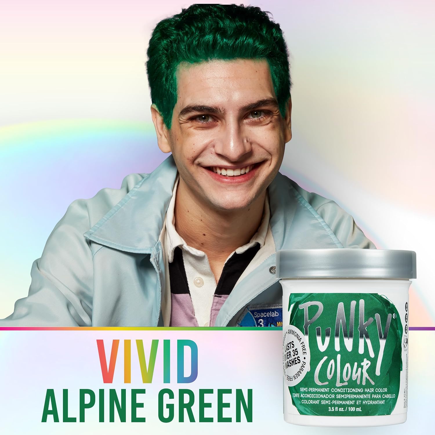 Punky Colour Flamingo Pink Semi Permanent Hair Color – Vibrant Pink Hair Dye, Vegan & Cruelty-Free Conditioning Formula, Lasts Up to 35 Washes, 3.5 fl oz