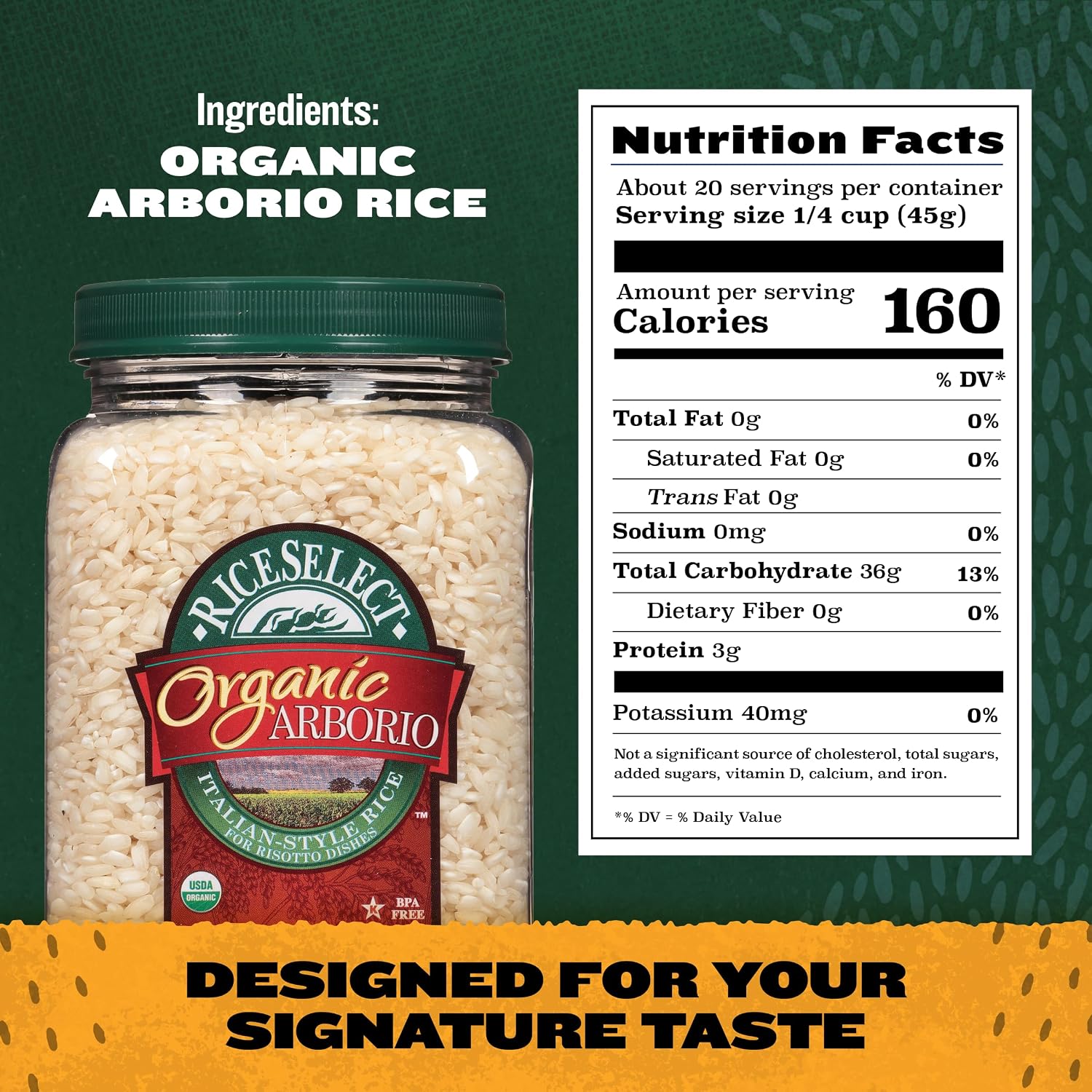 RiceSelect Organic Texmati White Rice, Long-Grain Basmati Rice