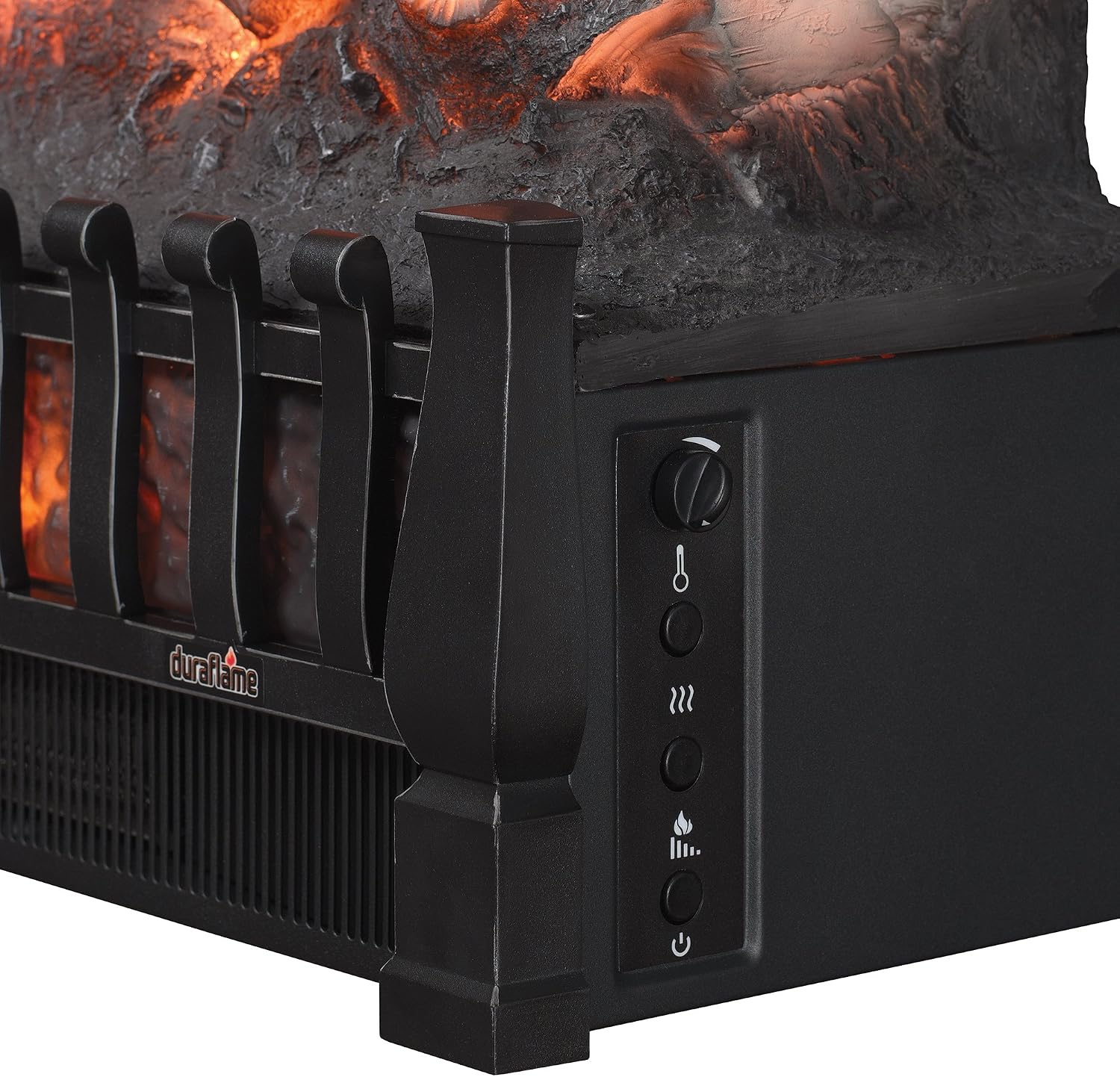 duraflame Electric Log Set 400 Sq Ft Heater, Faux Logs Insert with Lifelike Flames for Existing Fireplaces, Remote Control Included