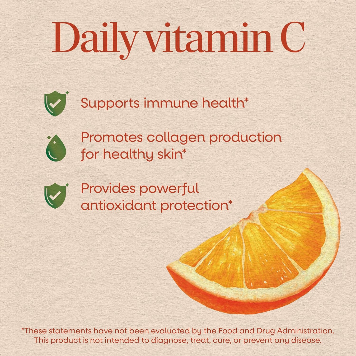 Nature's Way Vitamin C Gummies, 250 mg per Serving, Orange, 120 ct