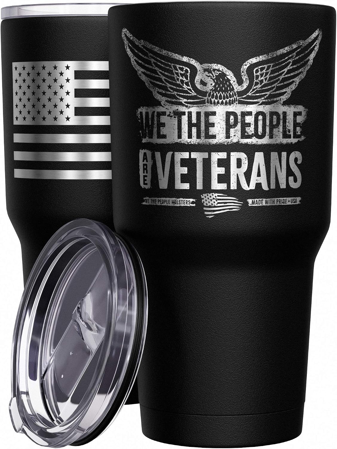 We The People Holsters - 1776 Betsy Ross Flag - Betsy Ross Mug - American Flag Coffee Travel Mug - American Flag Tumbler - Double Insulated Tumbler - 30 oz