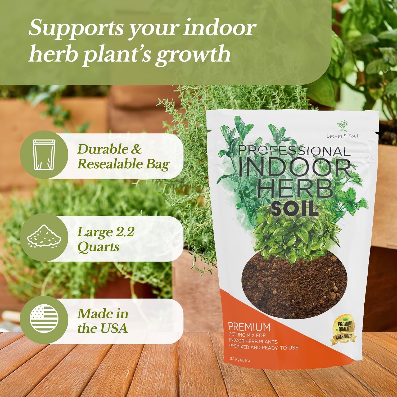 Professional Bonsai Soil Mix Ready to Use | Large 2.2 Quarts, Premium Potting Soil for Bonsai Trees