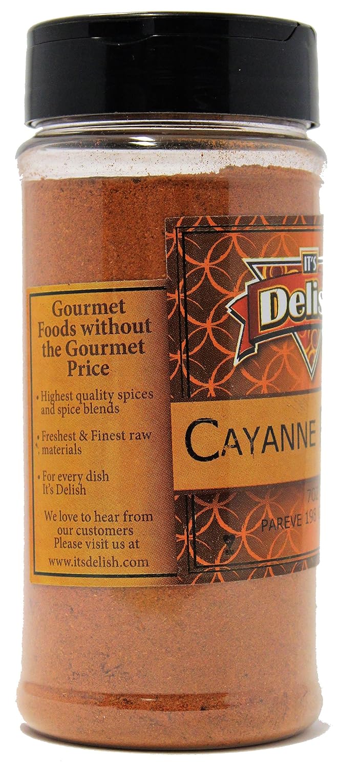 Cayenne Pepper Powder by It’s Delish, 5 LBS Bulk Bag | All-Natural Red Pepper Powder for Cooking, Camping, and Meals | Kosher and Non-GMO