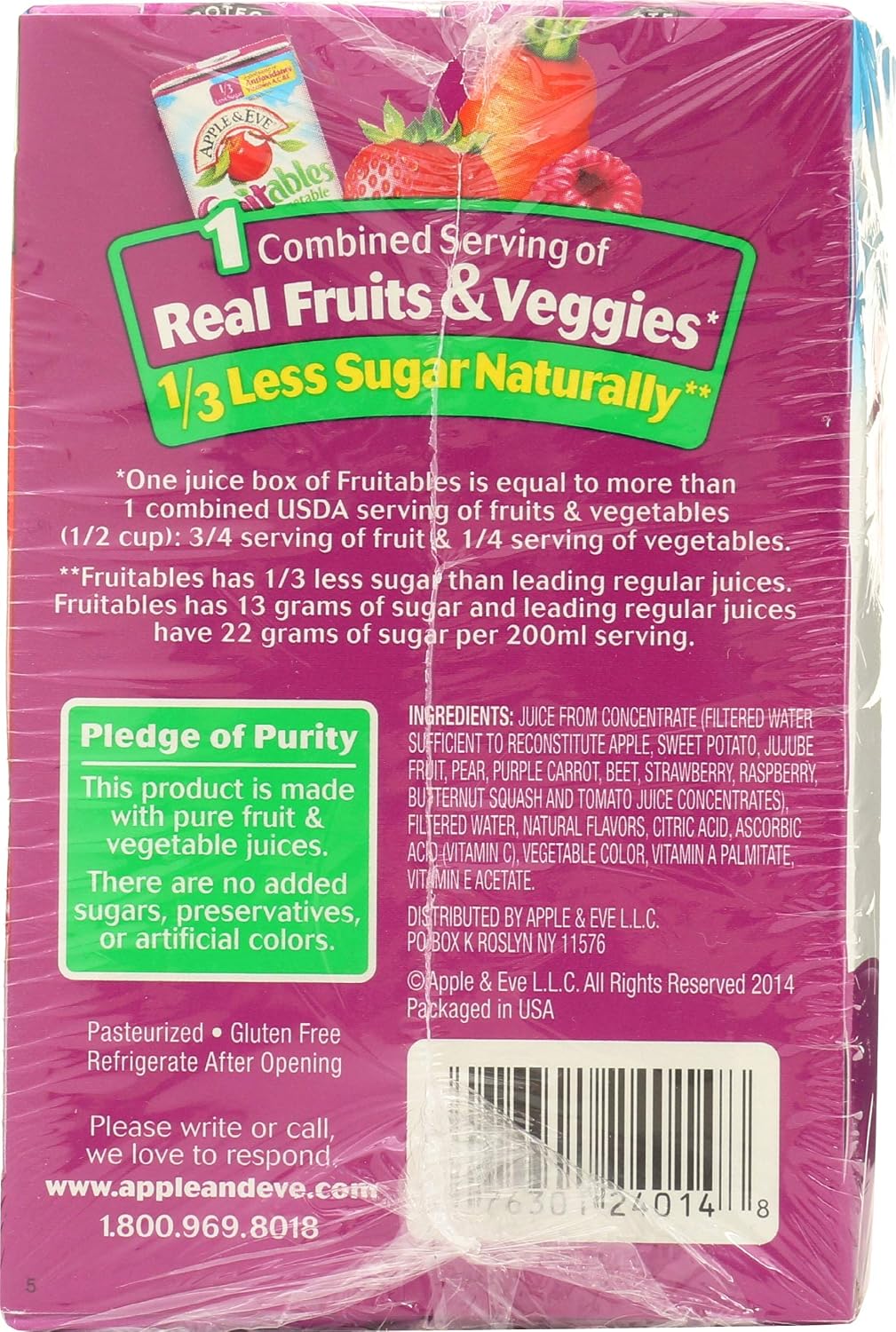 Apple & Eve, 100% Juice Very Berry, 6.75 Fl Oz, 8 Pack