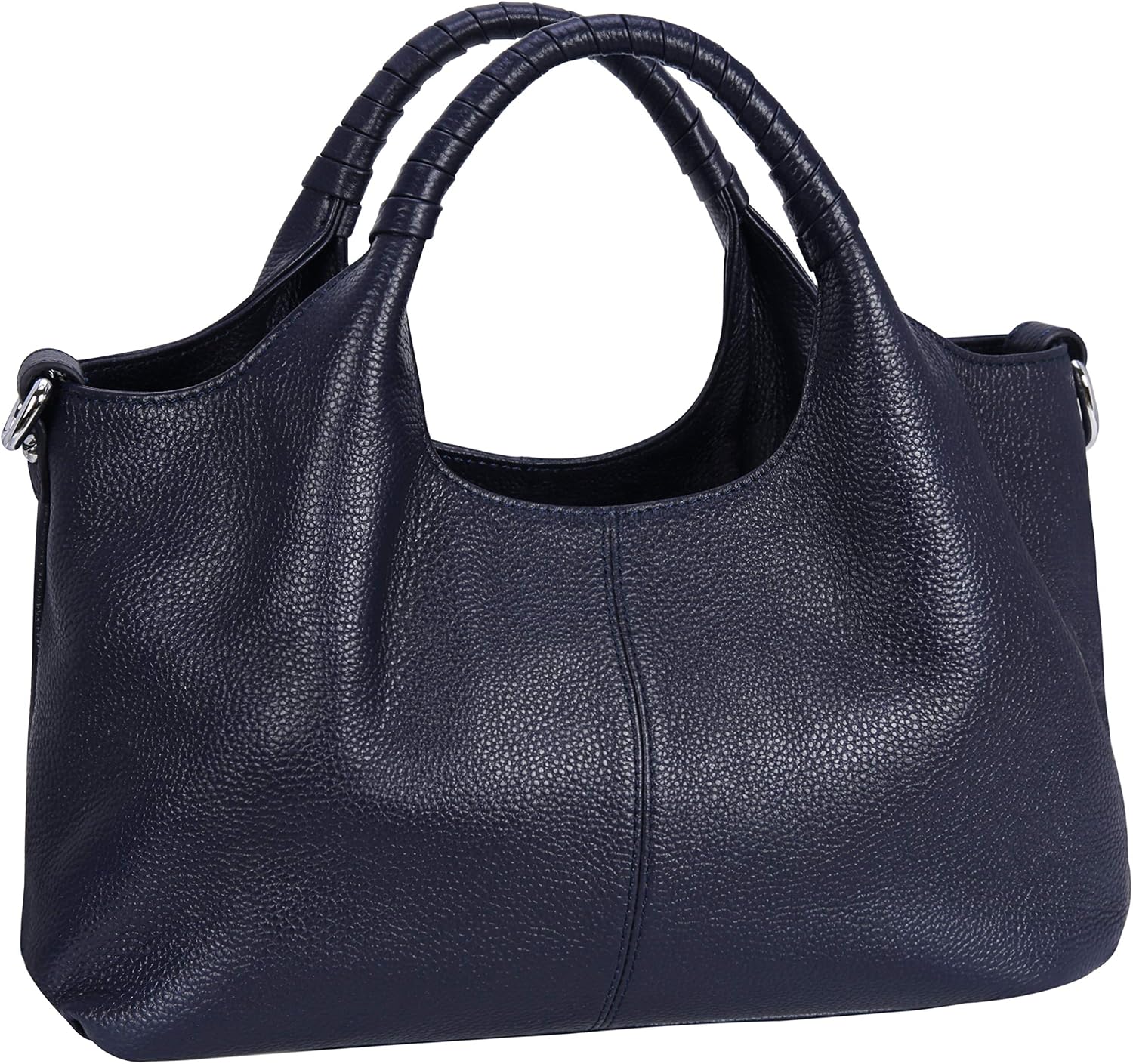 Iswee Leather Satchel Women Purse and Handbag Crossbody Shoulder Bag Hobo | Genuine Cowhide Leather Tote Top Handle Bag Soft & Durable Medium Size Bags with Detachable Multiple Pocketbooks Trendy