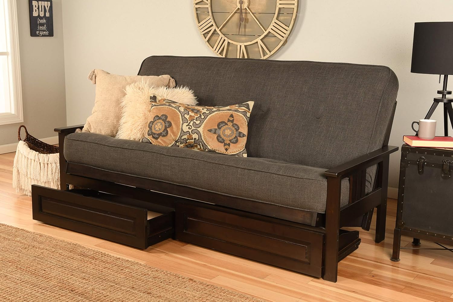 Kodiak Futons Monterey Futon Frame, No Drawers, Barbados