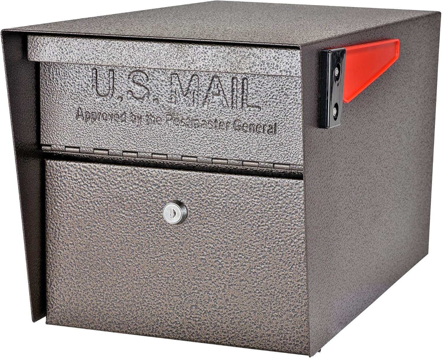 Mail Boss 7508 Curbside Mail Manager Security, Bronze Locking Mailbox | Patented anti-pry lock, accepts small packages