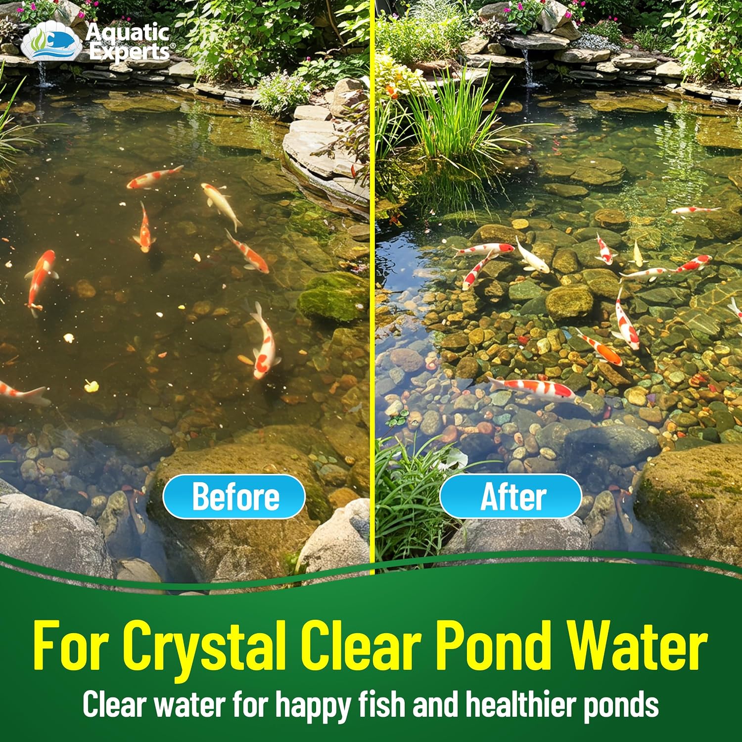 Aquatic Experts Cream COARSE Pond Filter Pad - 2 inch Thick - Bulk Roll Water Garden Filter Pond Media - Made in USA, (12" x 36")
