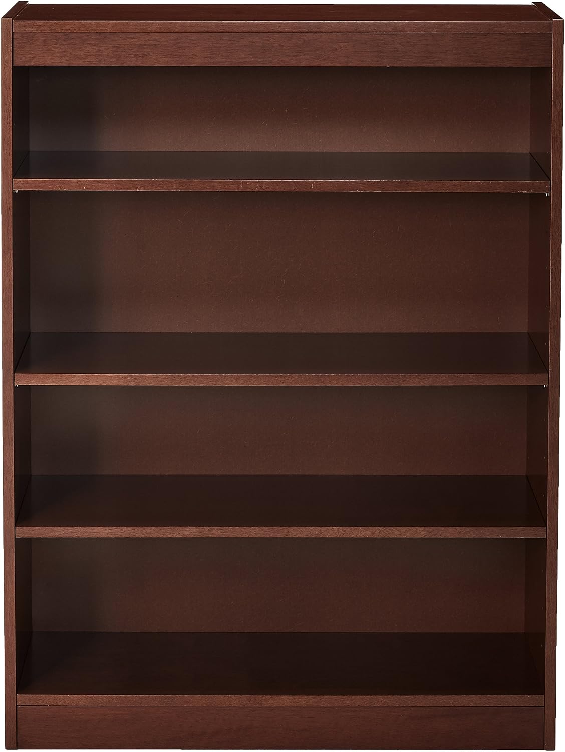 Lorell 4-Shelf Panel Cherry Bookcase, 36" x 12" x 48"