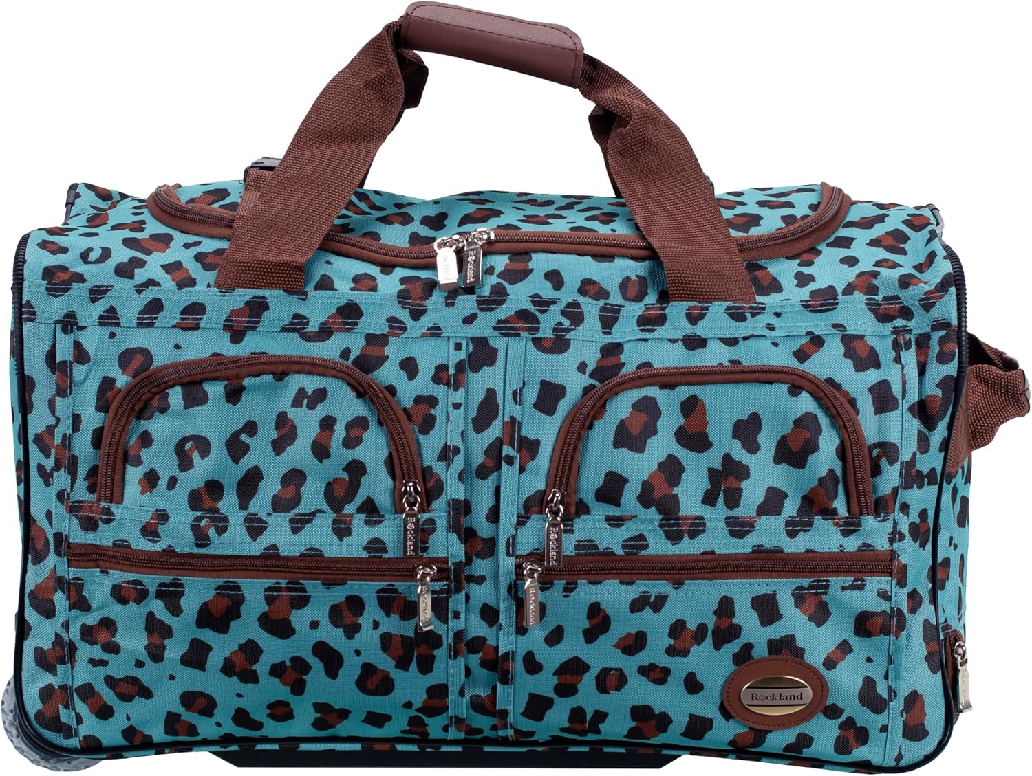 Rockland Rolling Duffel Bag, Black, 22"