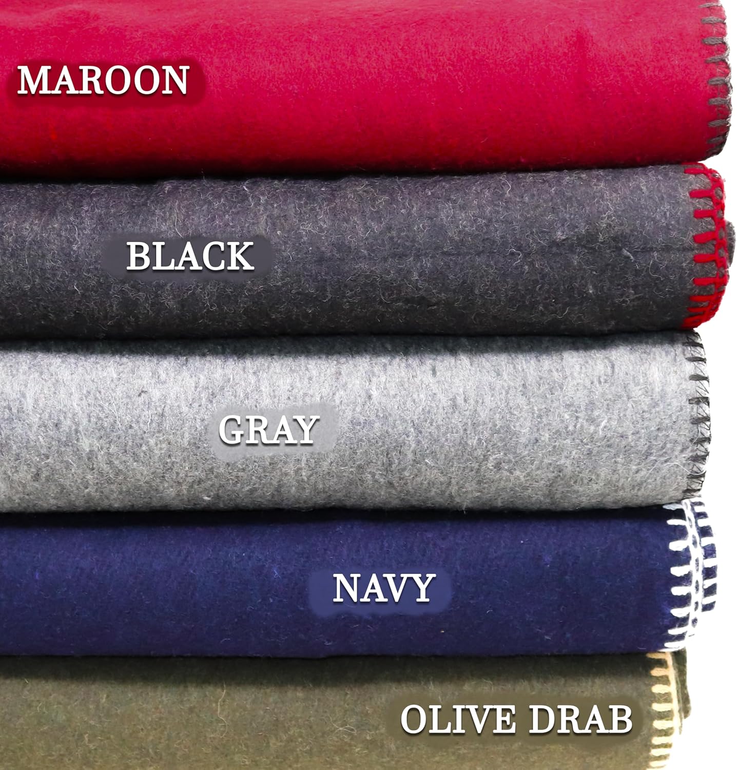 M MCGUIRE GEAR Heavy Duty Wool Blanket, Survival, Emergency, and First Aid Use – Mil-Spec, Fire Retardant